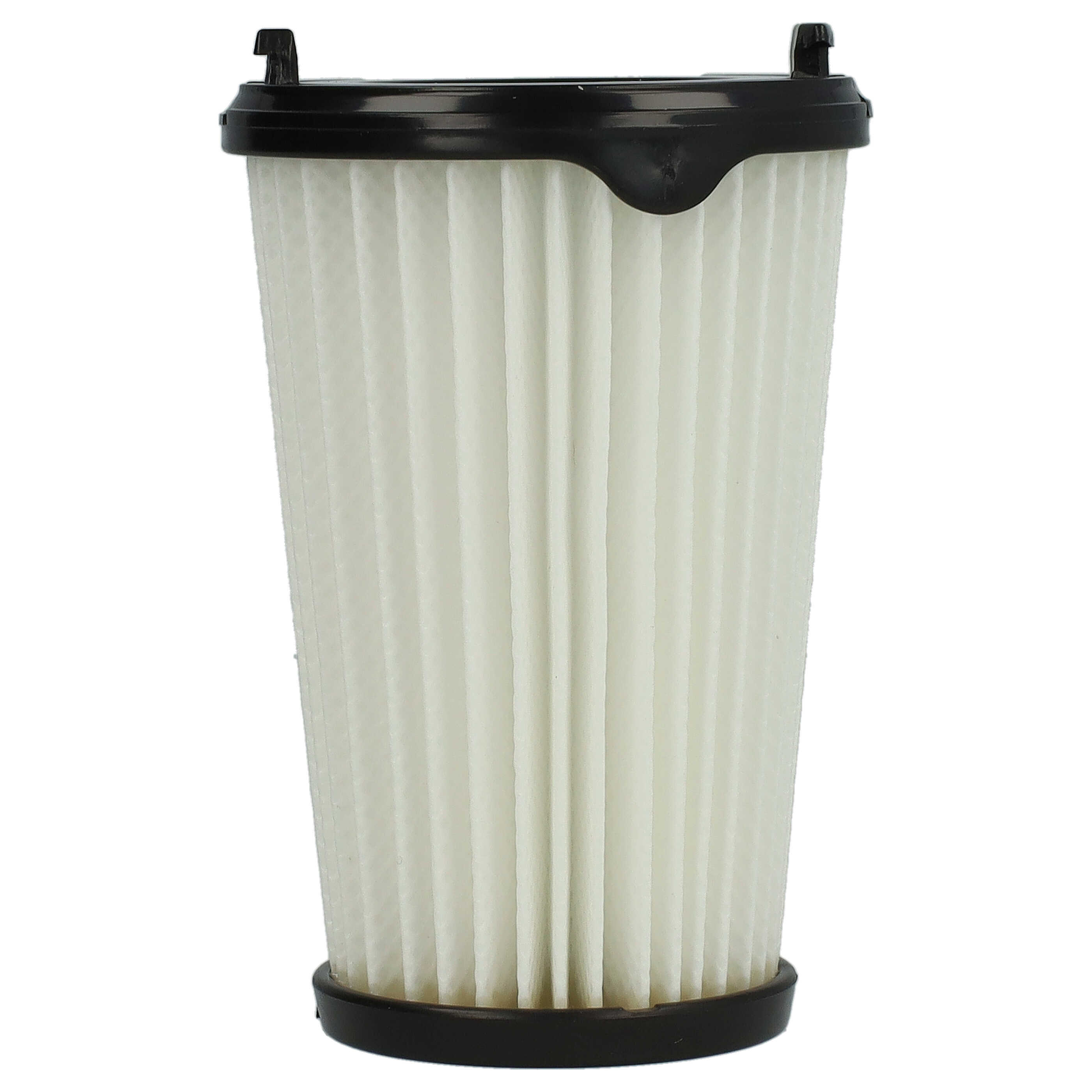 4x pleated filter replaces AEG AEF150, 9001683755, 90094073100 for Electrolux Vacuum Cleaner, black / white