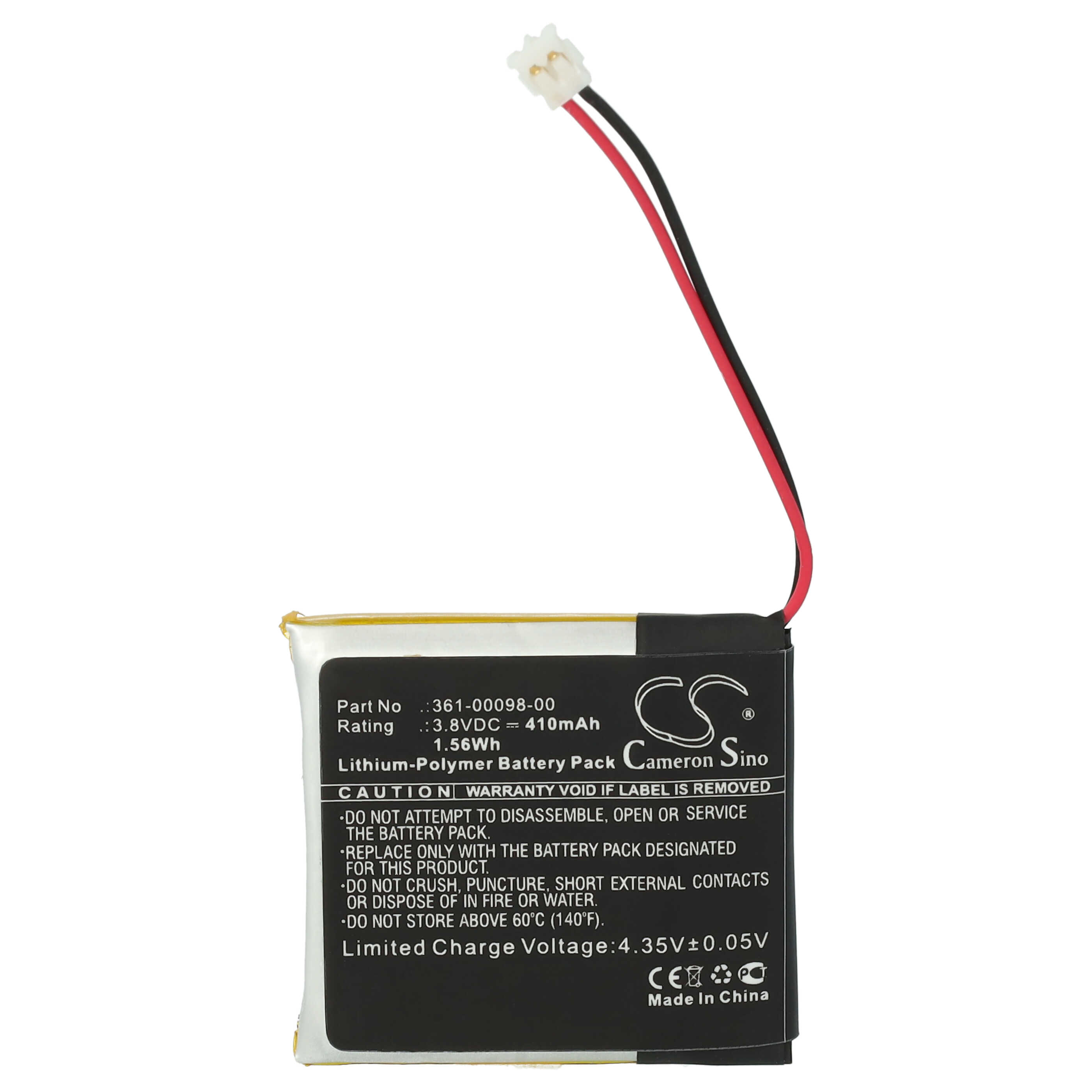 Smartwatch Battery replaces Garmin 361-00098-00 - 410 mAh 3.8 V Li-polymer + Tools