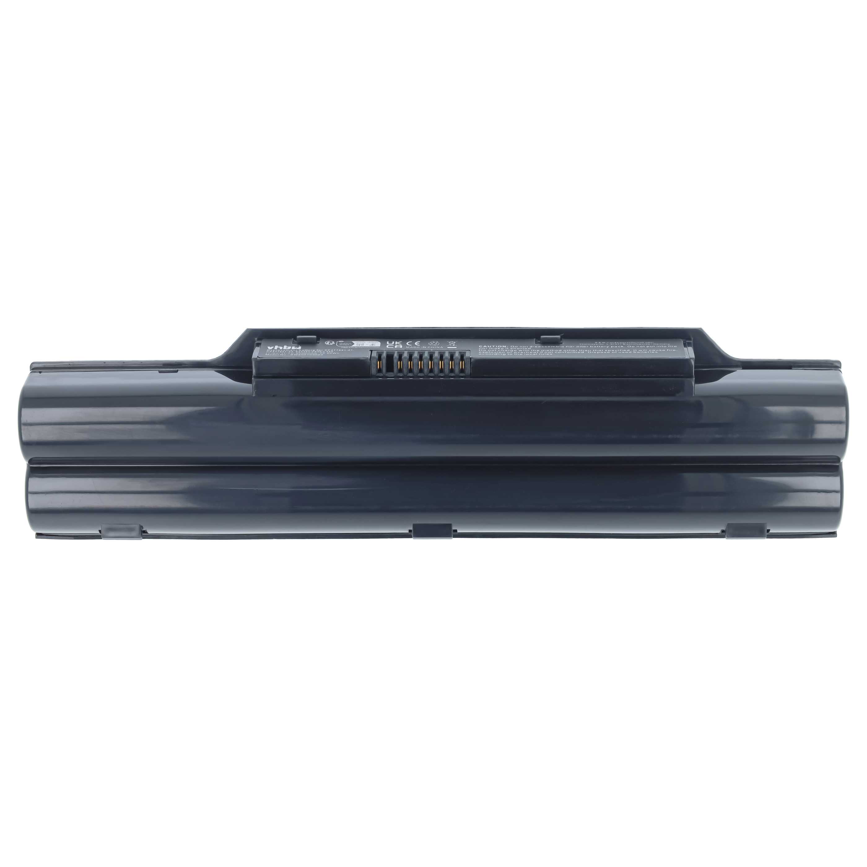 Notebook Battery replaces Fujitsu Siemens CP477891-03, CP477891-01 - 6600 mAh 11.1 V Li-Ion, black