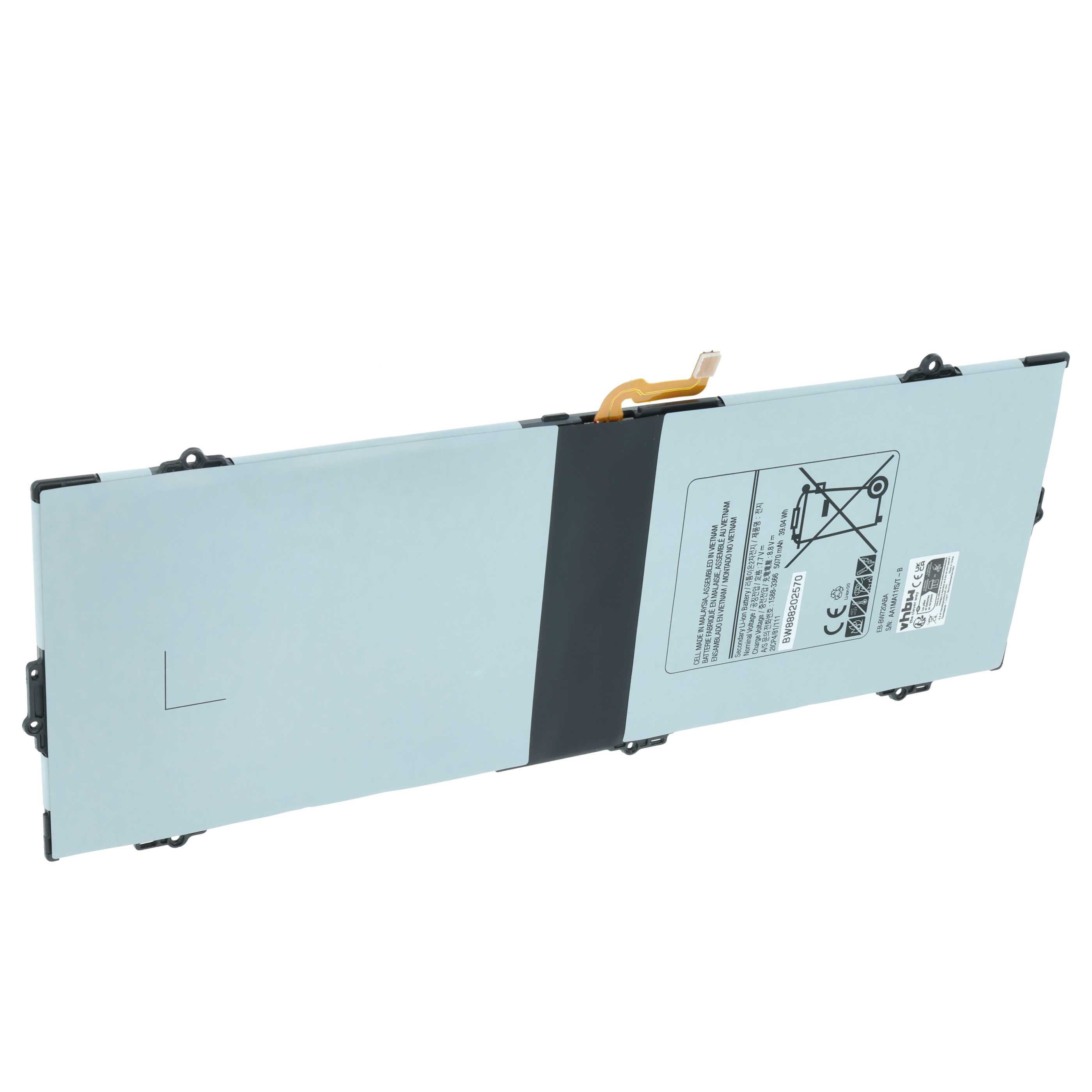 Batteria per tablet sostituisce Samsung AA-PBMN2H0, AA-PBMN2HO, EB-BW720ABA - 5000mAh 7,7V Li-Poly
