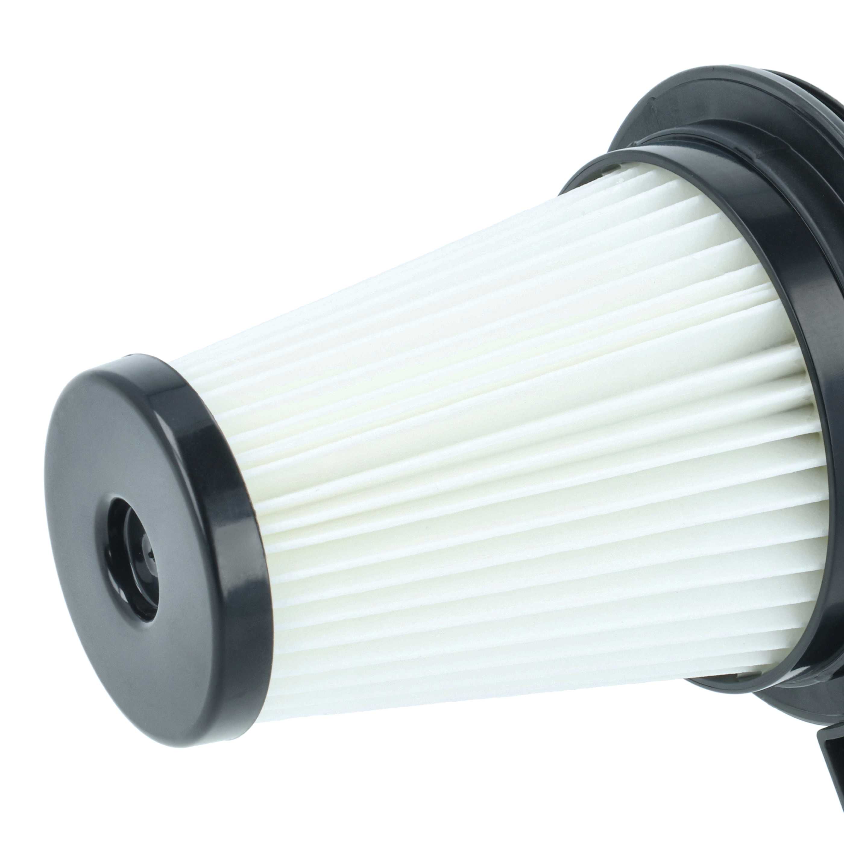 2x cartridge filter replaces Beko 874236, 9178039181, C00874236 for Grundig Vacuum Cleaner, black / white