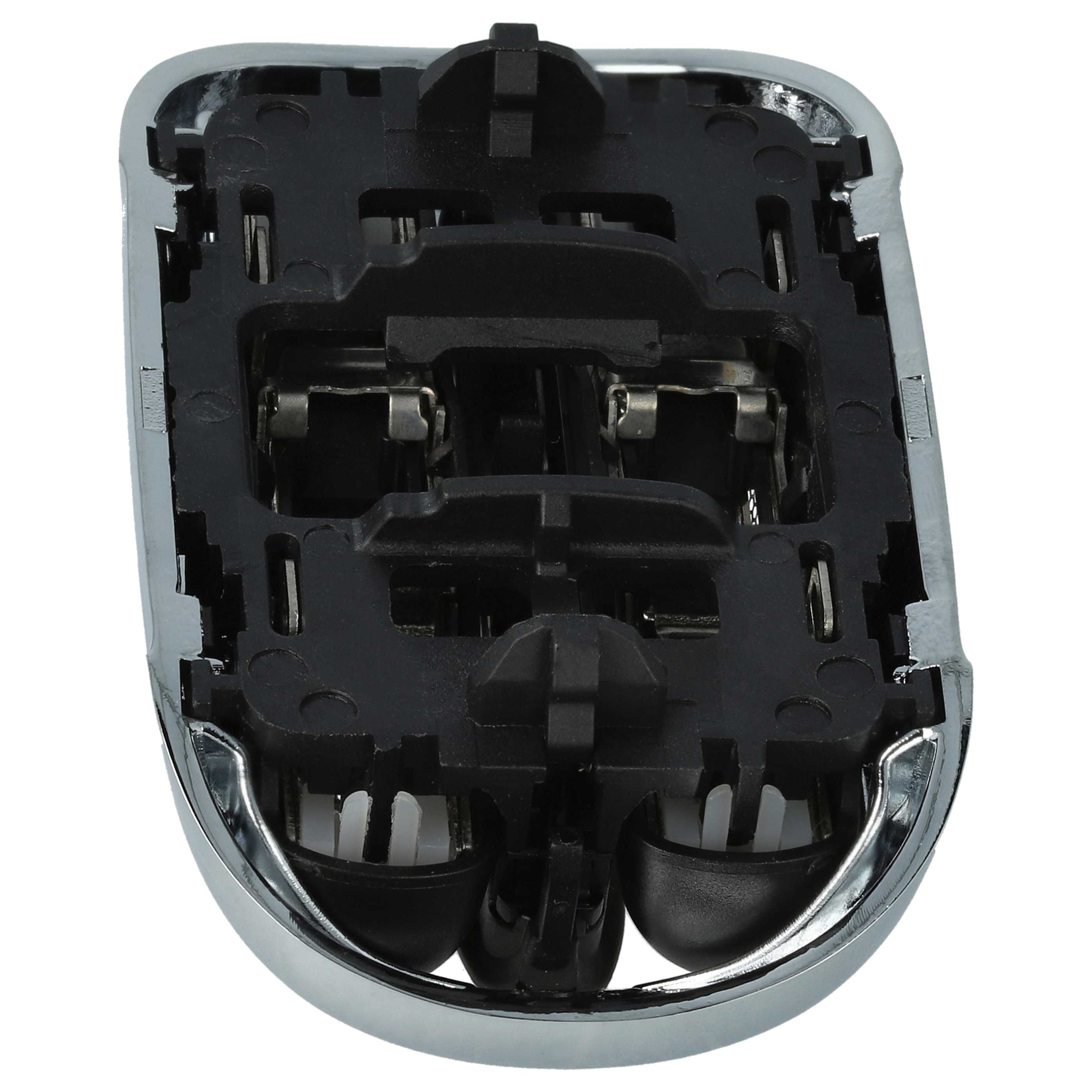 2x cabezales reemplaza Braun 73S, 81746548 para afeitadoras Braun - negro / blanco / plata