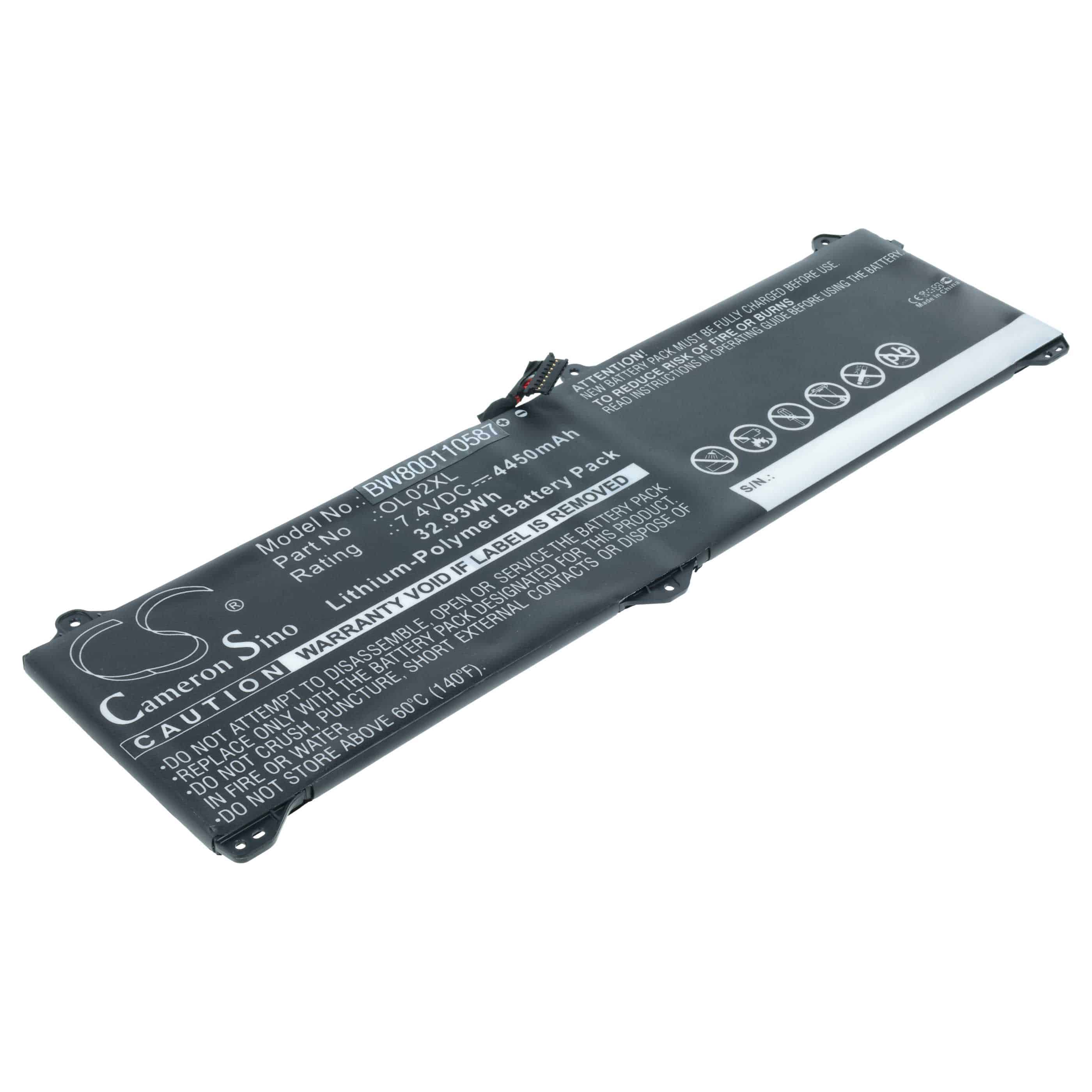 Akumulator do laptopa zamiennik OL02XL - 4450 mAh 7,4 V LiPo, czarny