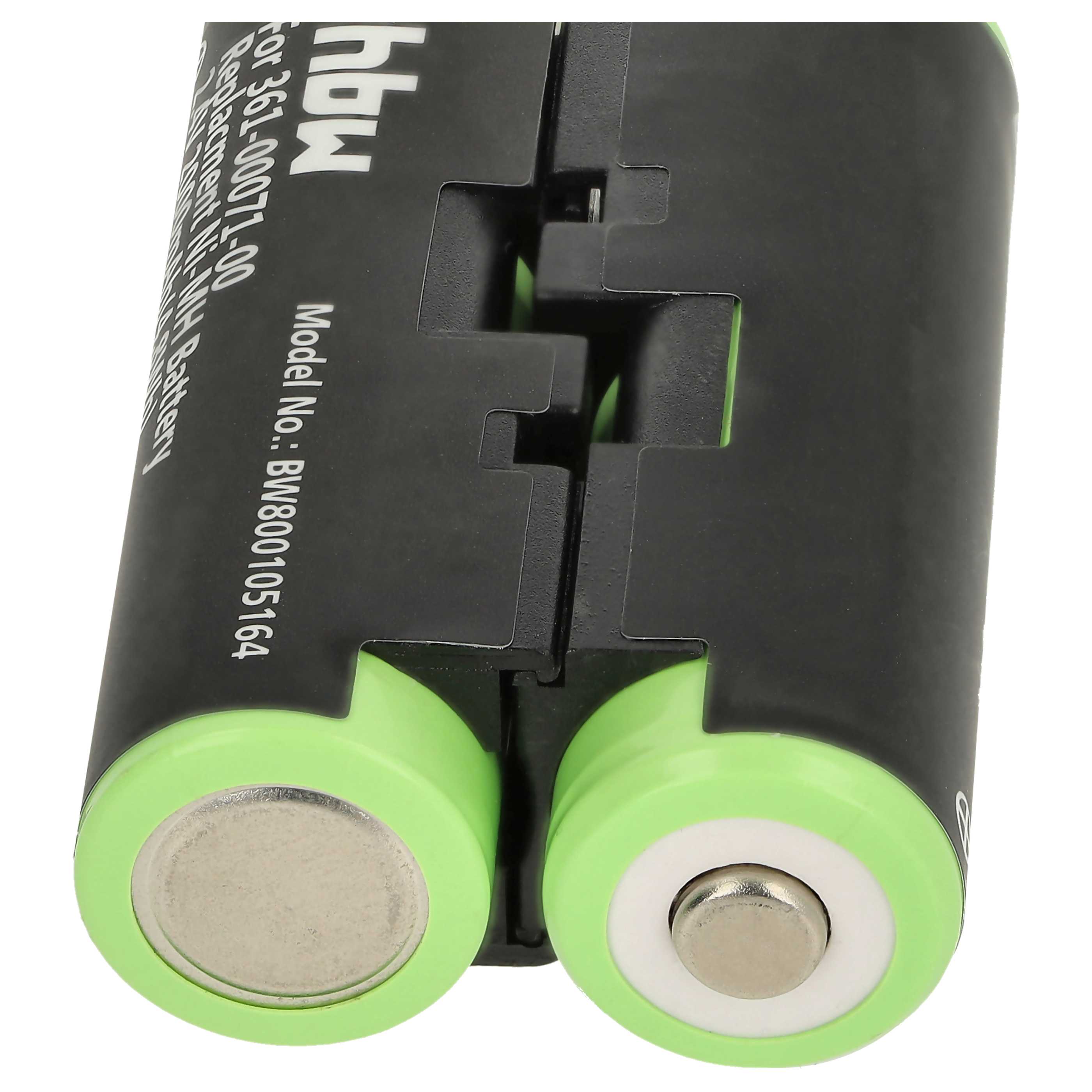 Batteria sostituisce Garmin 361-00071-00, 010-11874-00 per navigatore - 2000mAh 2,4V NiMH