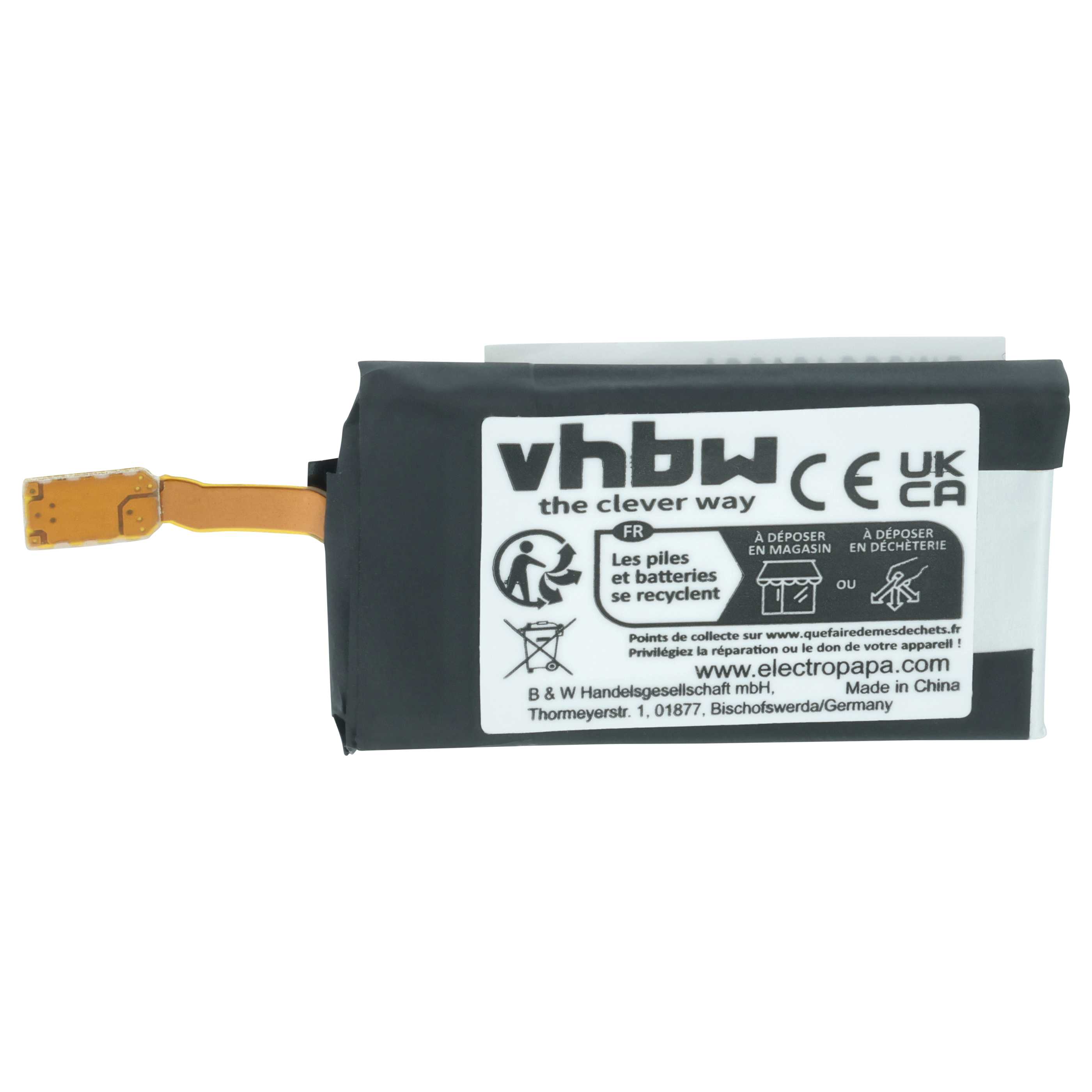 Smartwatch Battery replaces Samsung GH43-04770A, EB-BR365ABE - 200 mAh 3.85 V Li-polymer