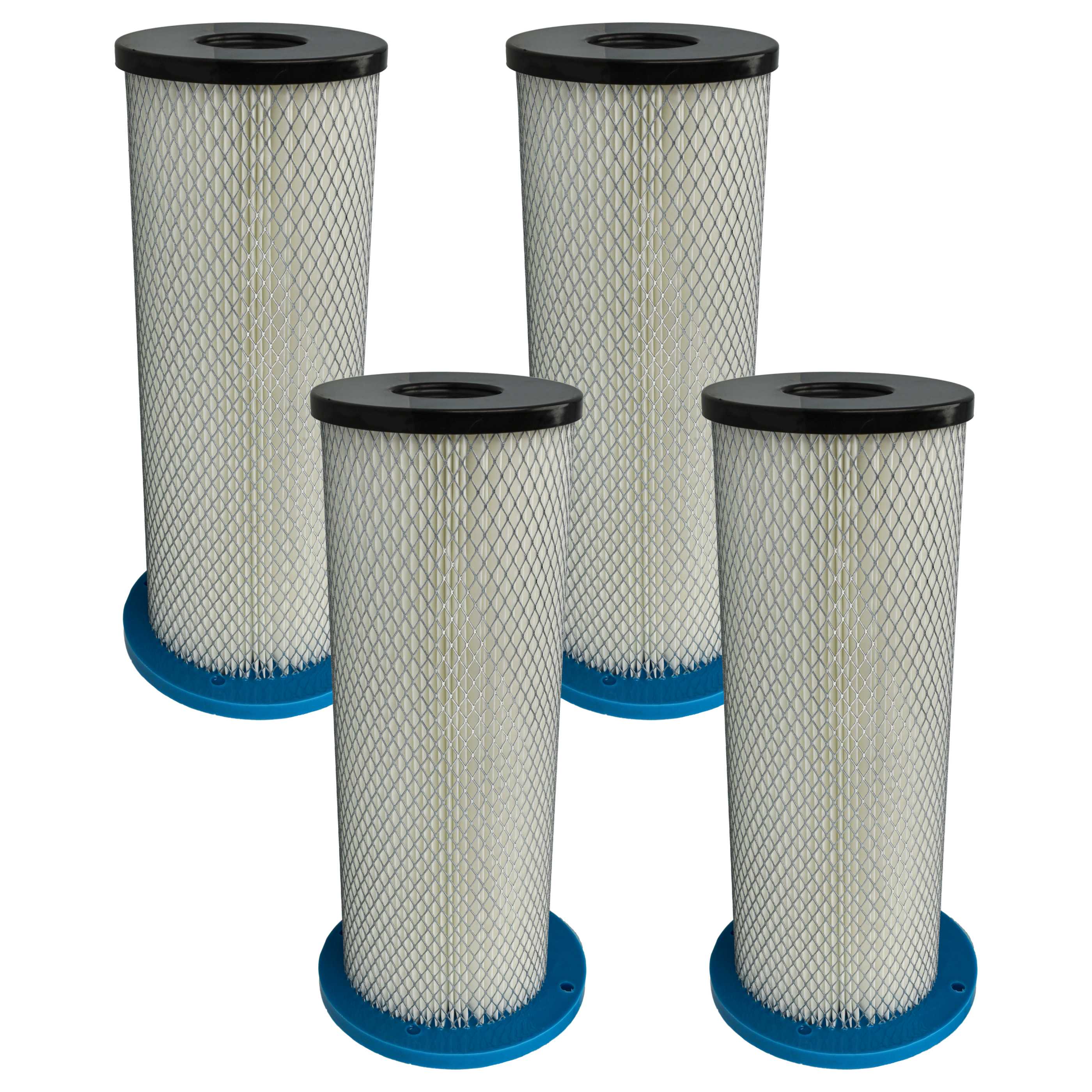 4x filtro reemplaza Pullman ASR972901HD009, 200700070, 20070070A para aspiradora - filtro Hepa - blanco / azul