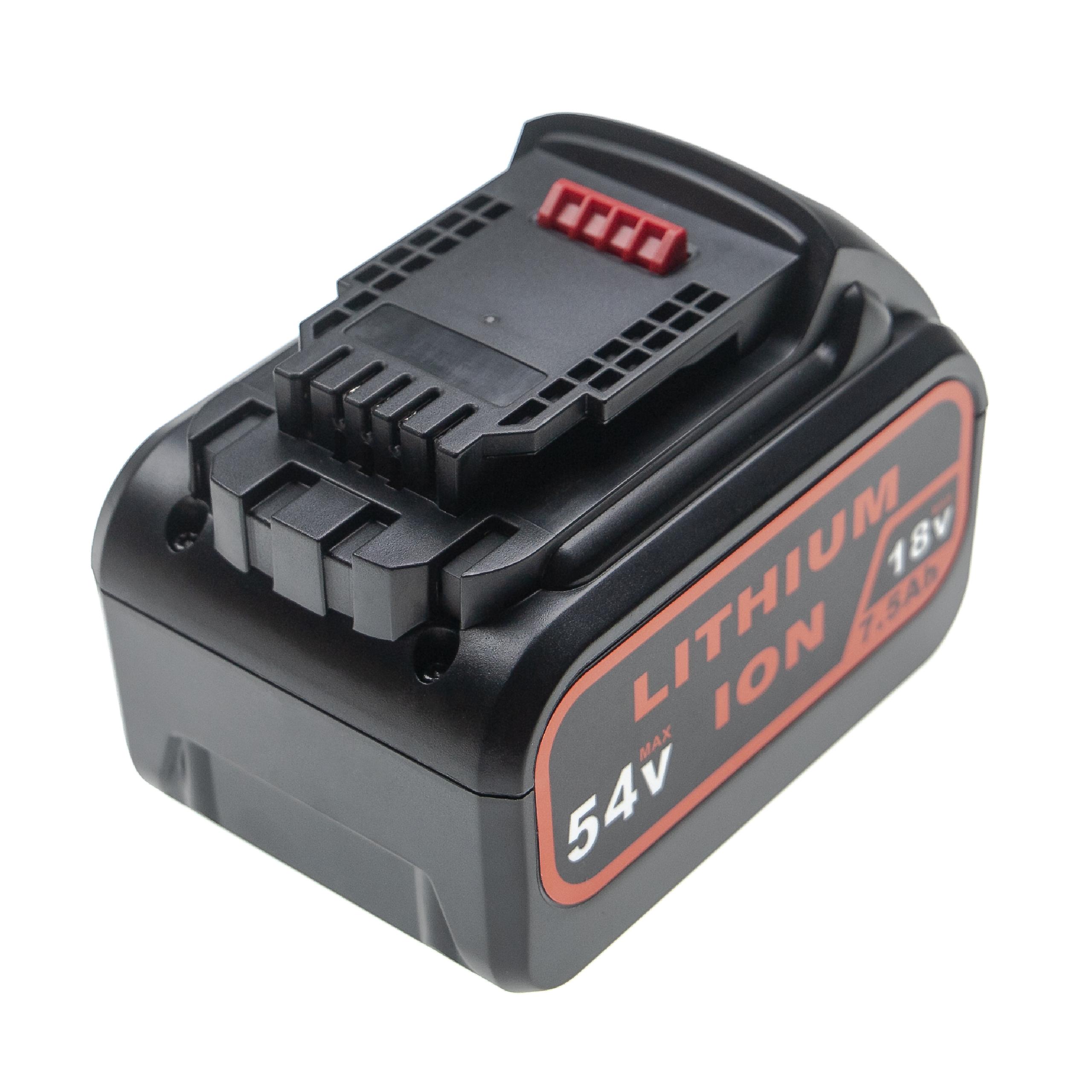 Batteria per attrezzo sostituisce Dewalt DCB548, FlexVolt, DCB546, DCB547 - 2500 mAh, 54 V, Li-Ion