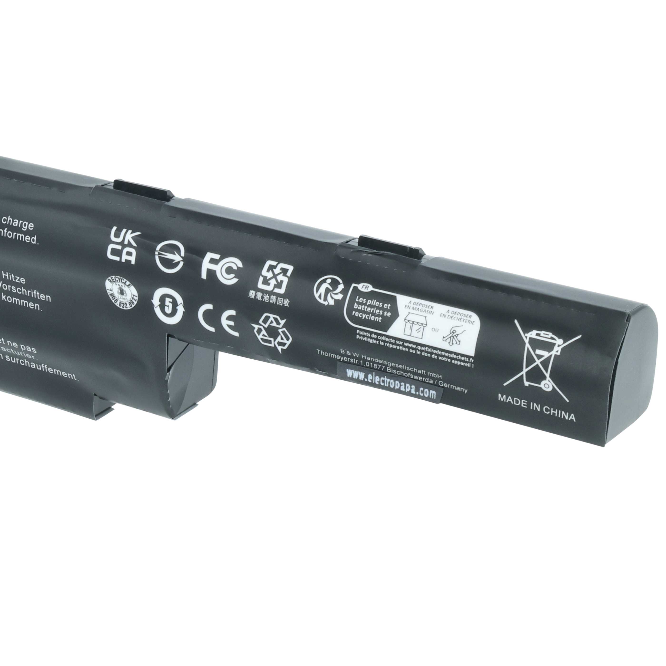 Akumulator do laptopa zamiennik Acer 3ICR19/662-2, 3INR19/66-2, AS16B5J - 5200 mAh 11,1 V Li-Ion, czarny
