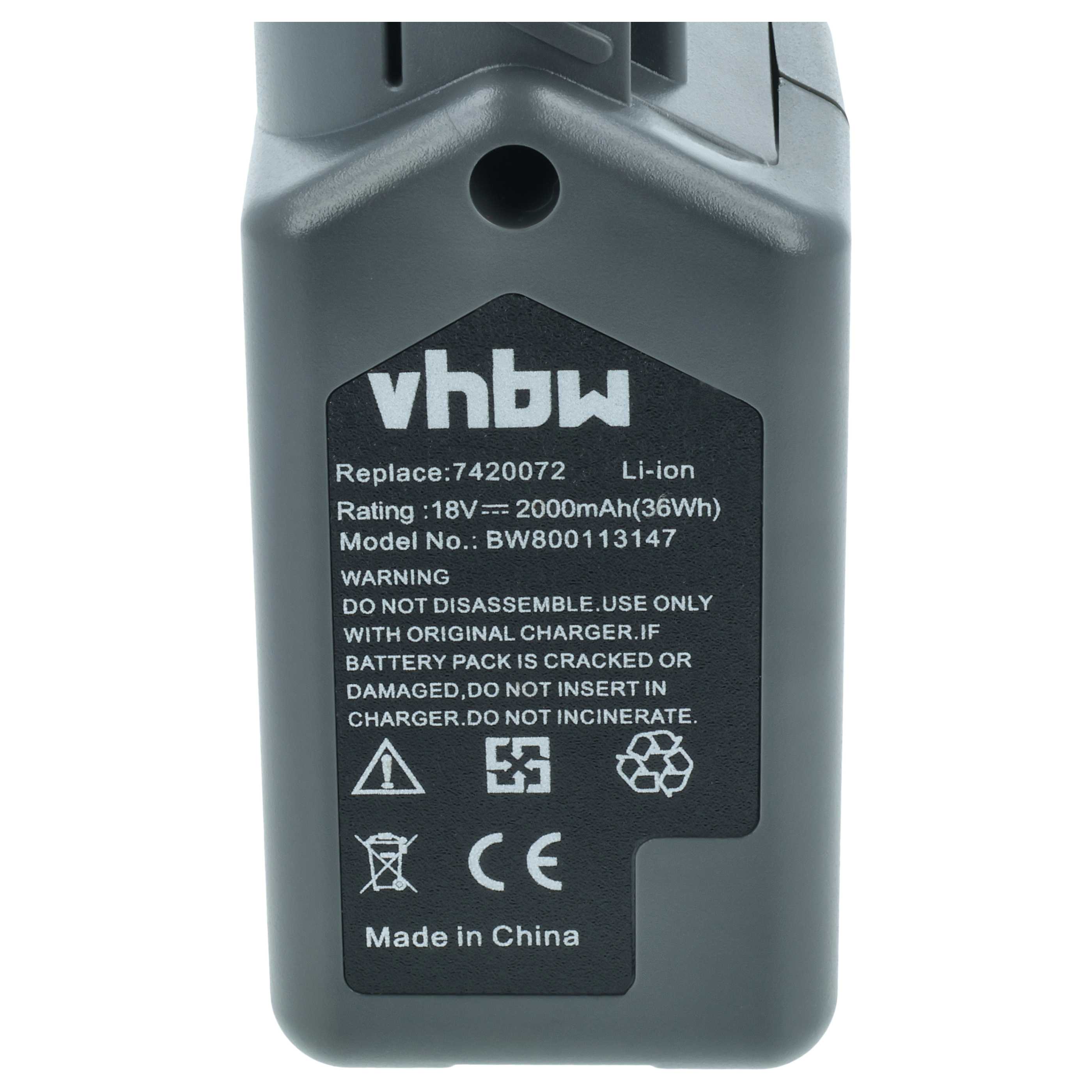 Akumulator do robota koszącego zamiennik Wolf Garten 7420090, 7420072 - 2000 mAh 18 V Li-Ion
