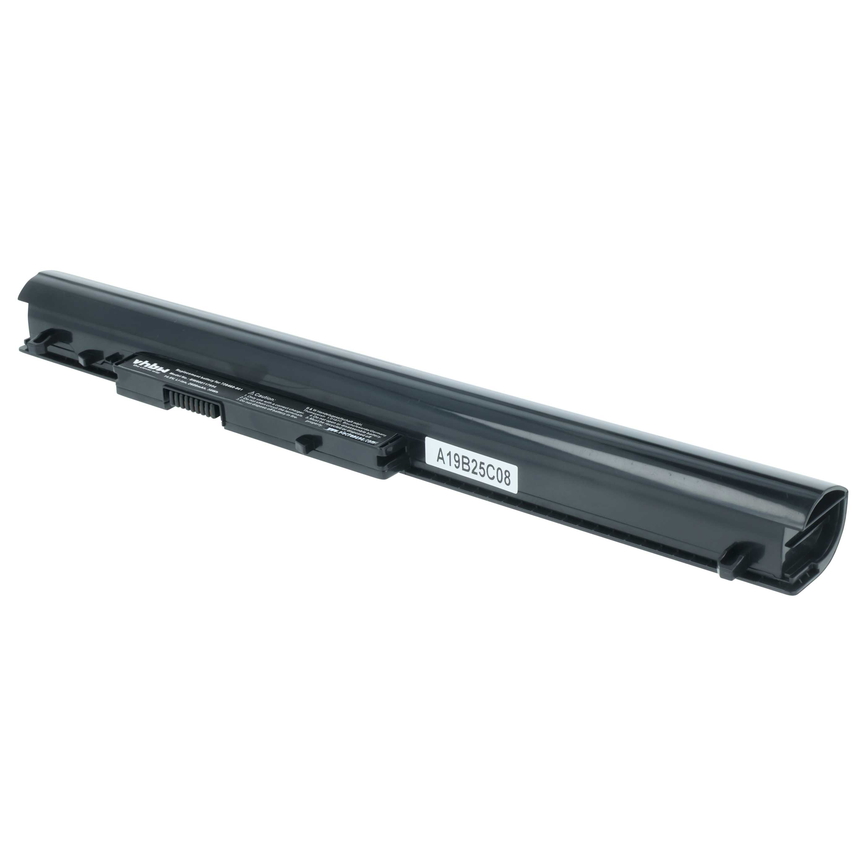 Batteria sostituisce HP 728248-221, 728248-141, 728248-121 per notebook - 2600mAh 14,8V Li-Ion nero