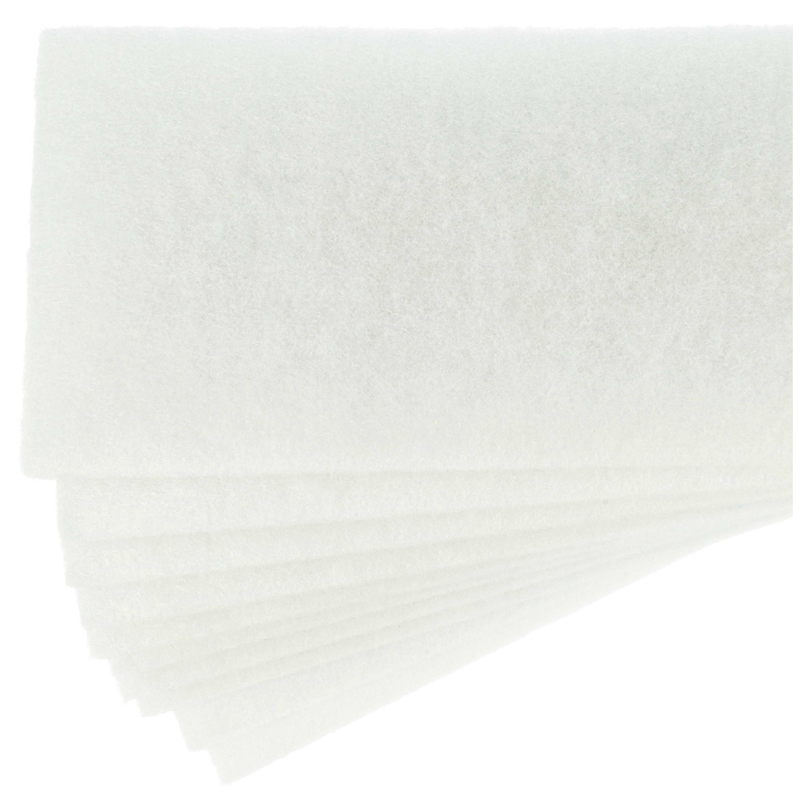 10x Filter als Ersatz für Zehnder 990320030 für Zehnder Lüfter - Filterklasse G3, weiß