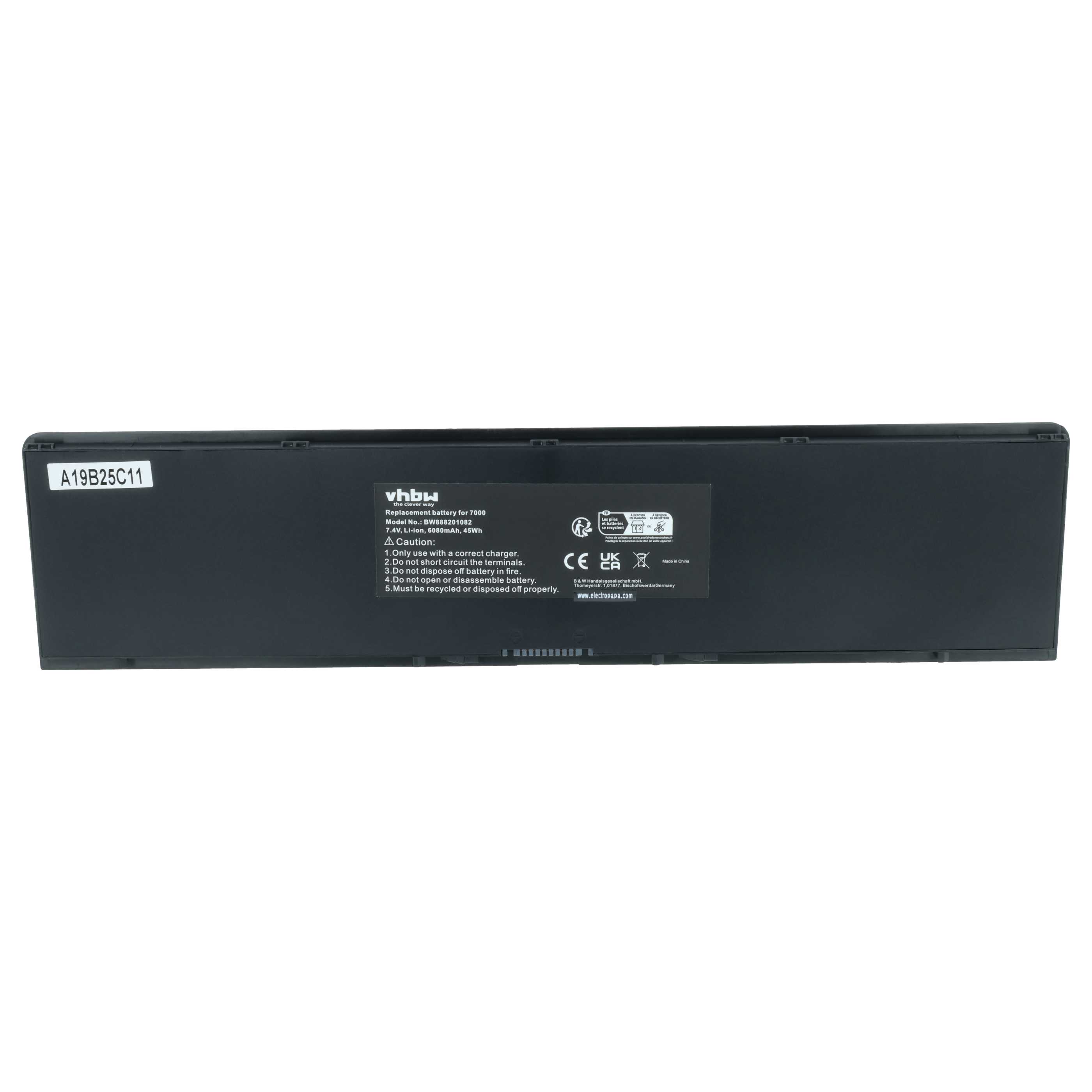 Akumulator do laptopa zamiennik Dell PFXCR, F38HT, 451-BBFY, 34GKR, 451-BBFT - 6080 mAh 7,4 V Li-Ion, czarny