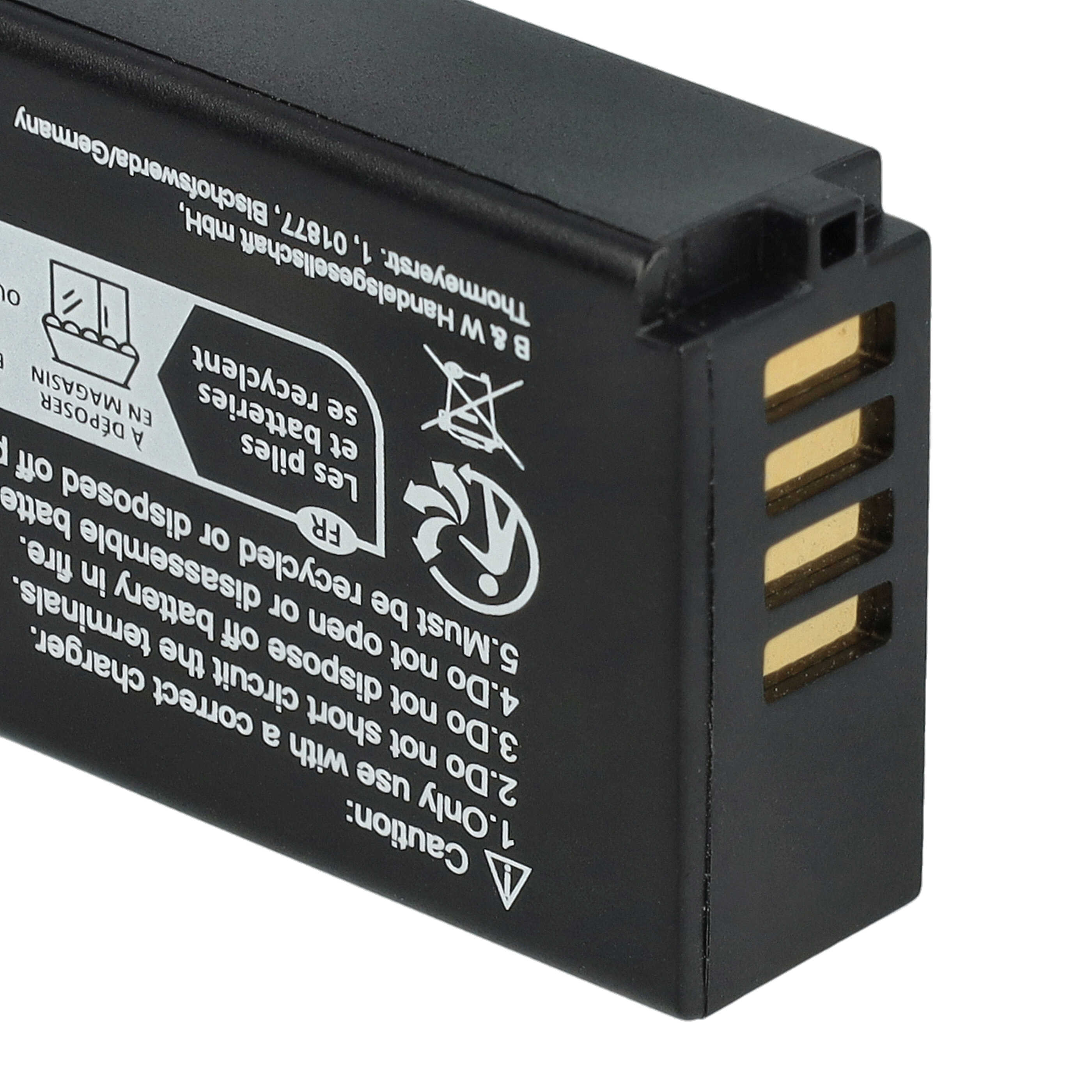 3x Battery replaces Nikon EN-EL20a, EN-EL20 - 850mAh, 7.4V, Li-Ion