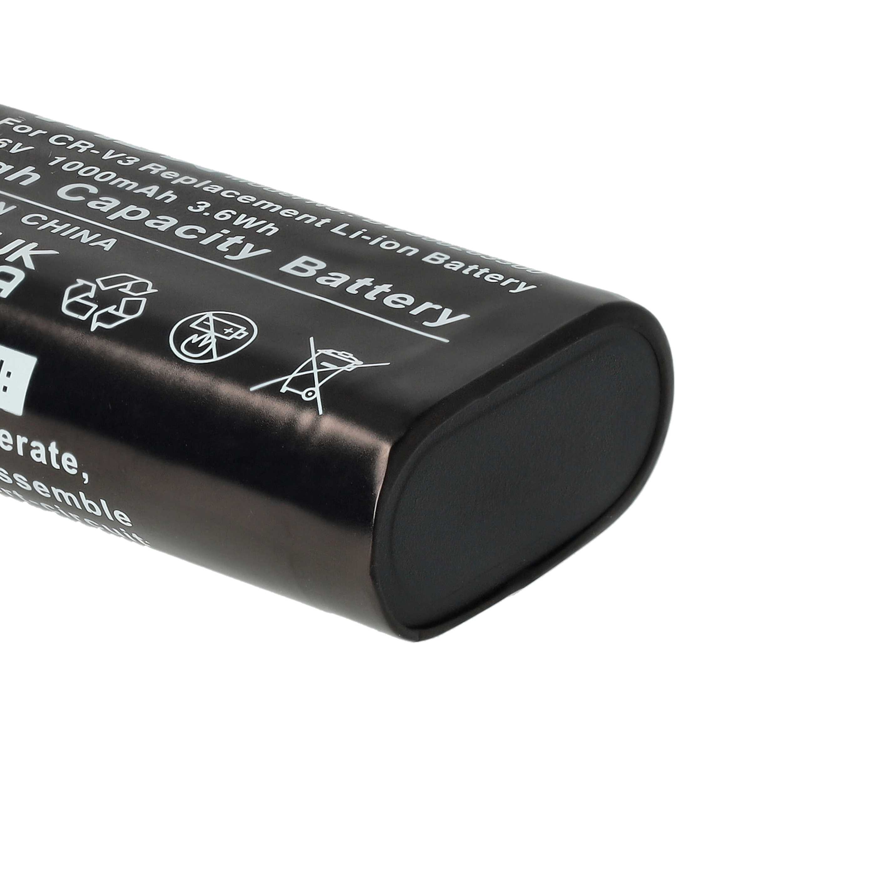 Kamera-Akku als Ersatz für RV3, RCR-V3, LB01, LB-01, CR-V3P, CR-V3 - 1000mAh 3,6V Li-Ion