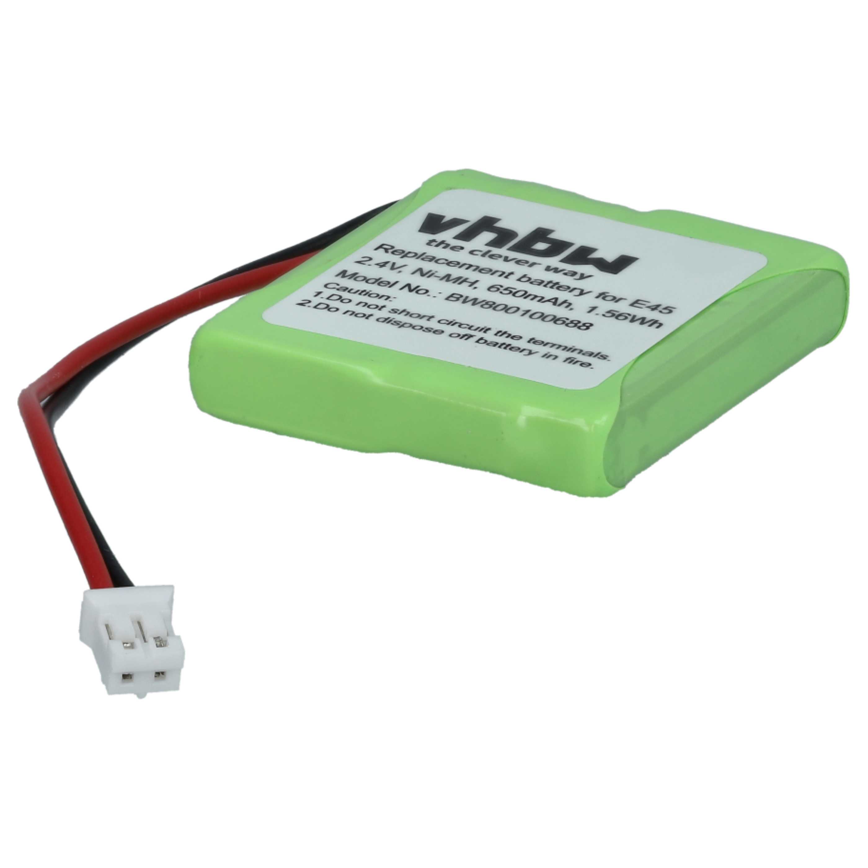 10x Batteries remplace Siemens V30145-K1310-X382, S30852-D1751-X1 pour téléphone Swisscom - 650mAh 2,4V NiMH