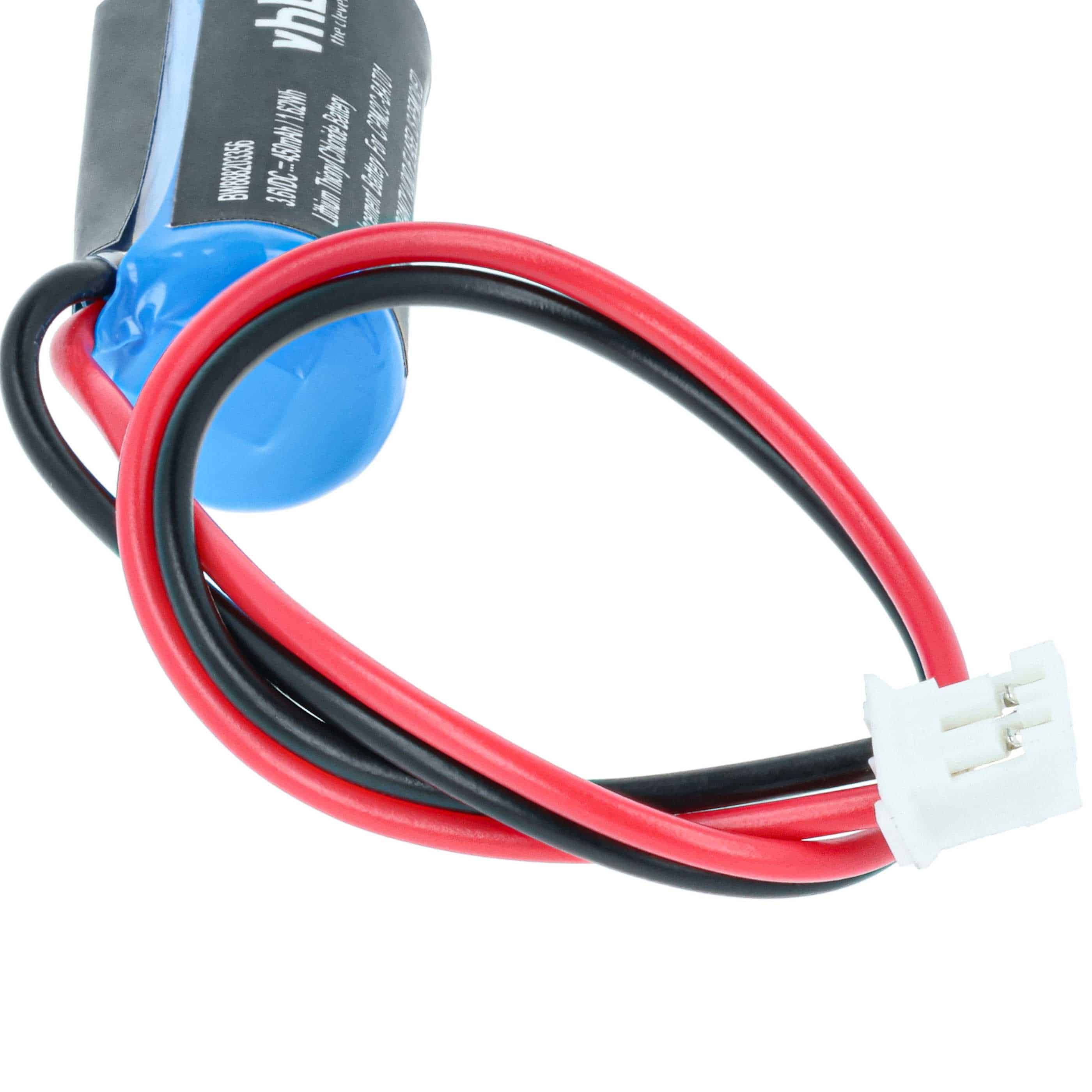 Batería reemplaza Omron CPM2C-BAT01 para controlador (450 mAh, 3,6 V, Li-SOCl2)