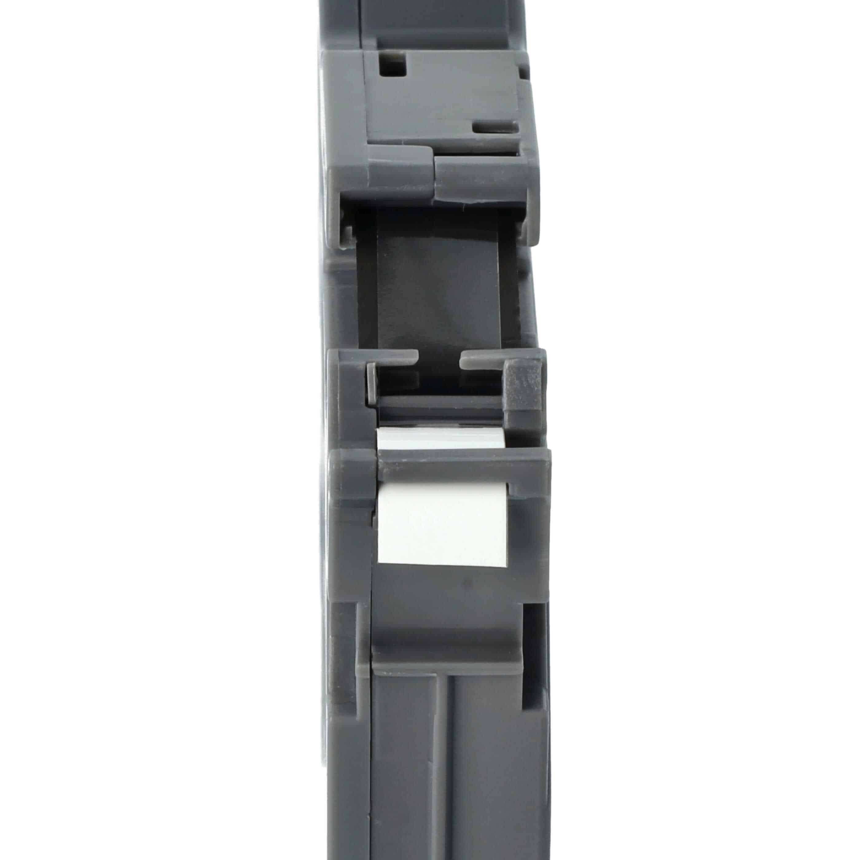 Cassette à ruban remplace Brother TZE-FX221, TZ-FX221 - 9mm lettrage Noir ruban Blanc, souple
