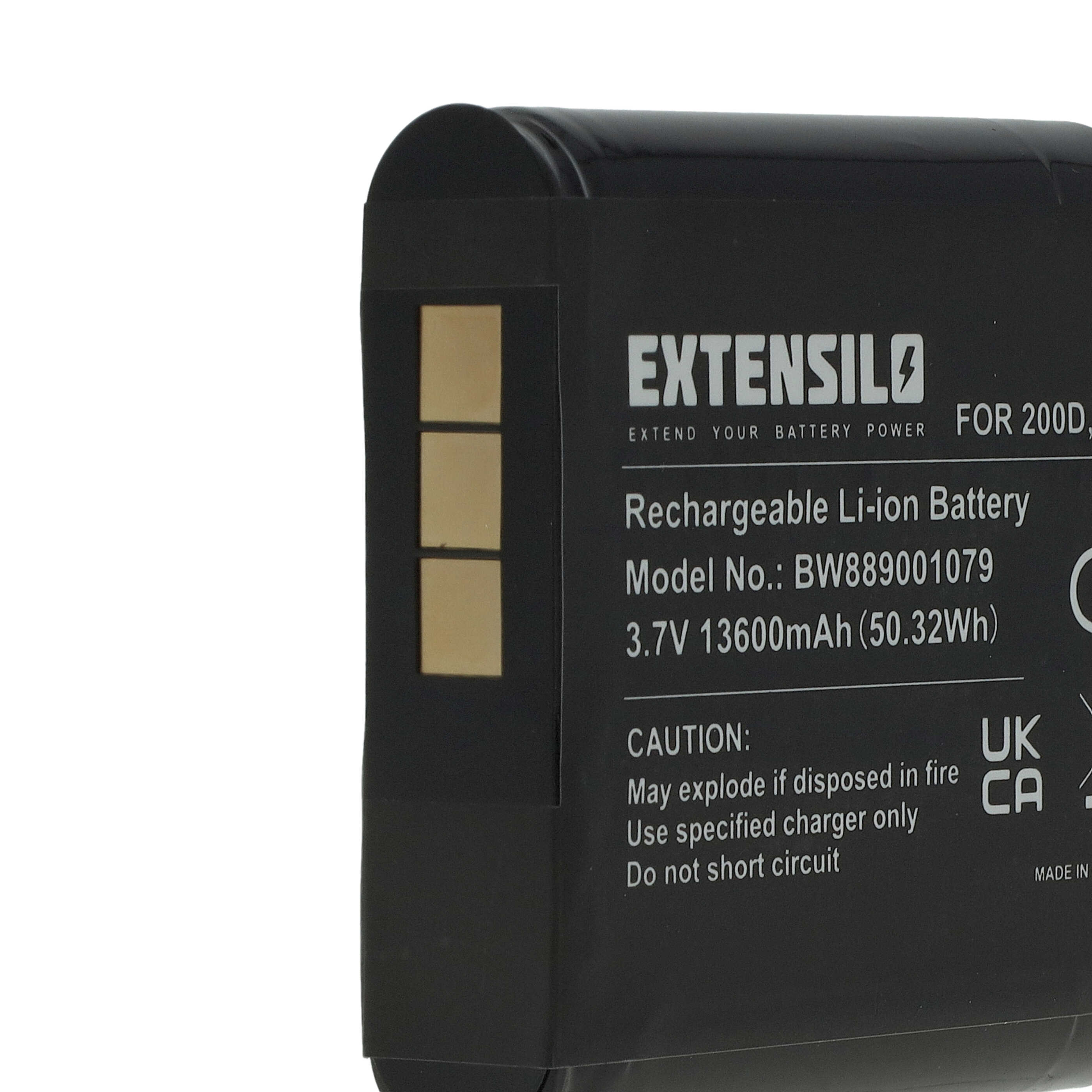 DAB Radio Battery replaces Pure ChargePAK F1, F1 - 13600 mAh 3.7 V Li-Ion
