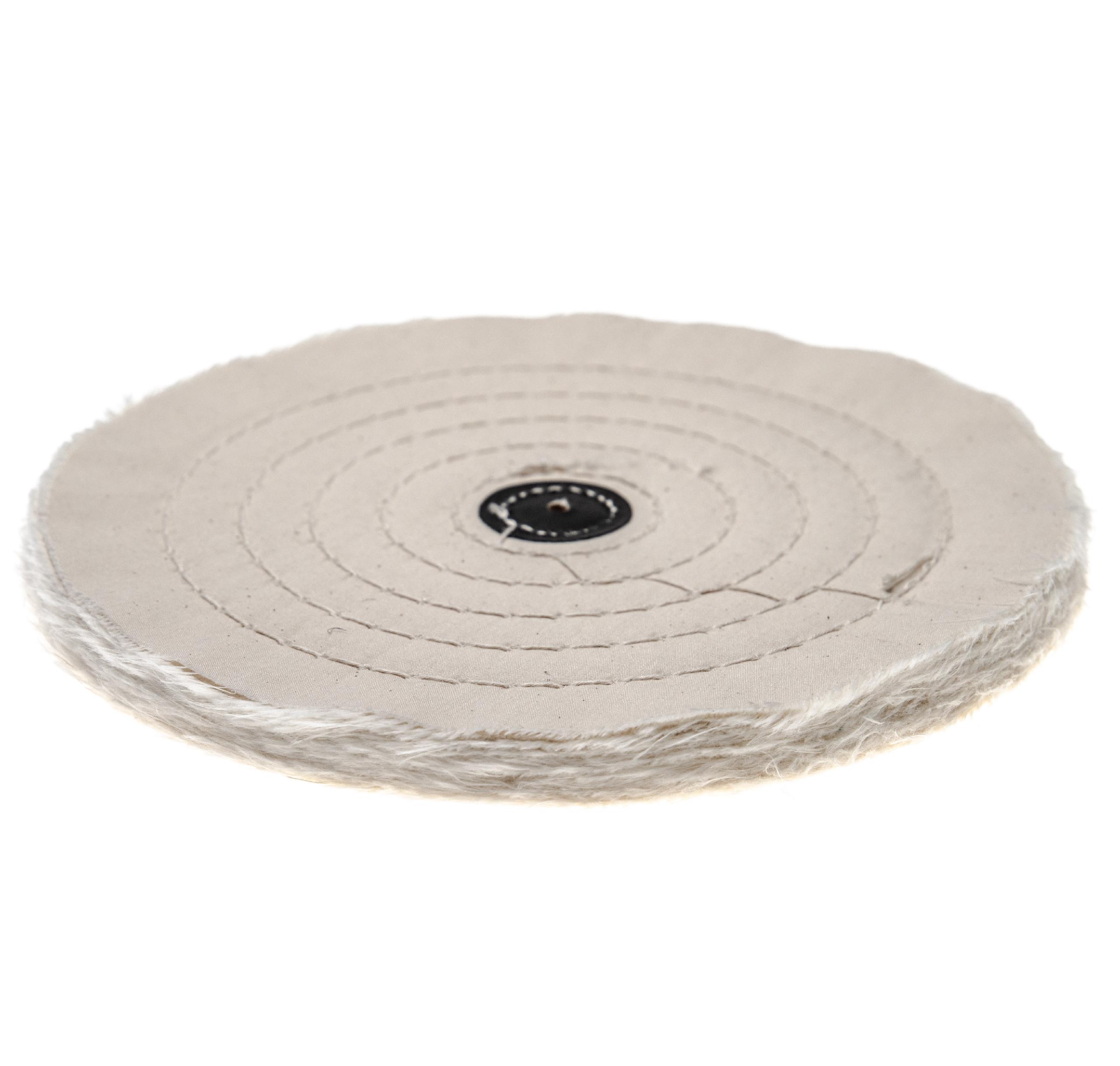 Polishing Pad suitable for all Standard Angle Grinders, Screwdrivers with 21.5cm Diameter - cream