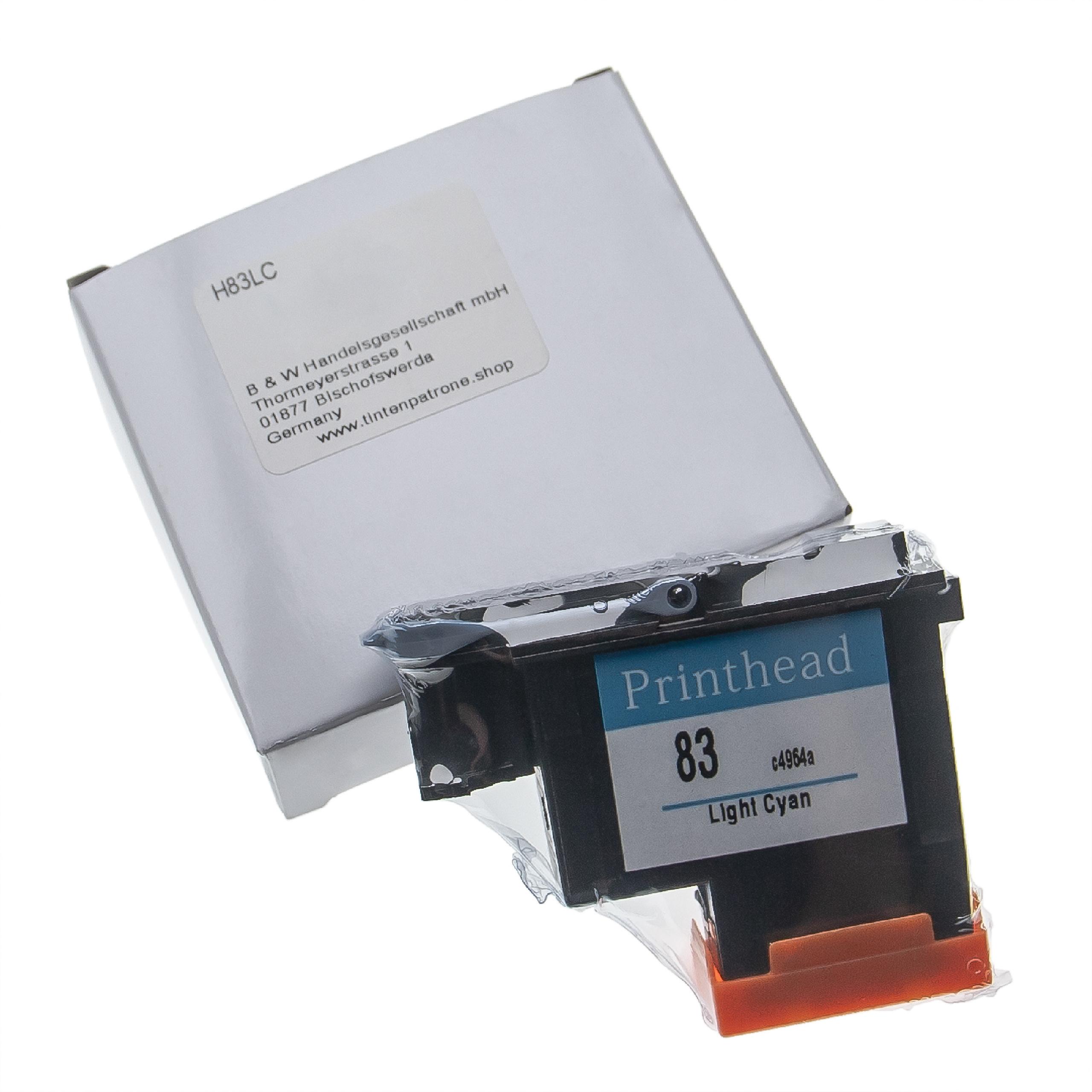Printhead for HP DesignJet HP C4964A Printer - 13 ml, light cyan, 6 cm wide, Refurbished, With Cleaner