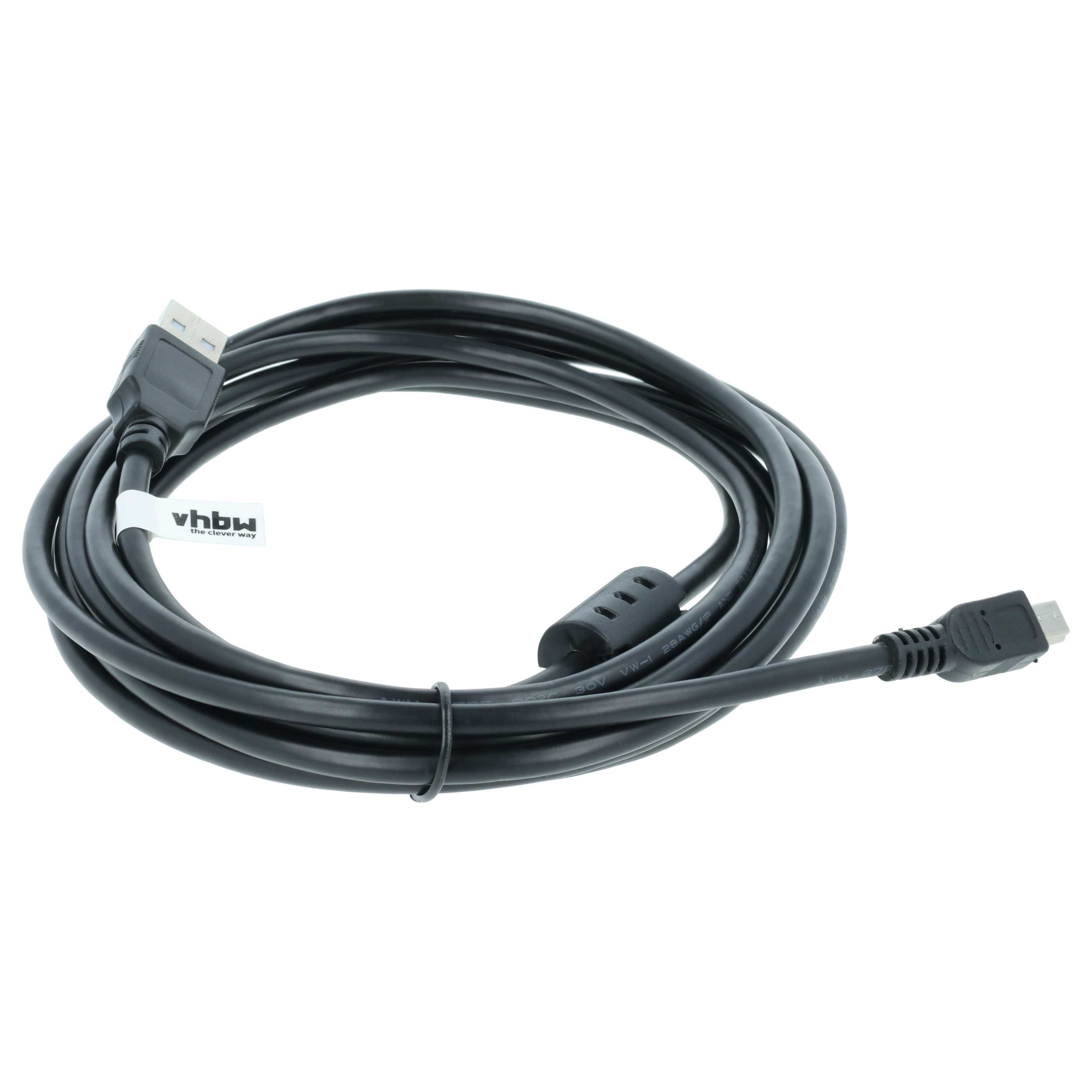 USB Data Cable replaces Panasonic EW12531, EW12381, EW12531, EW12381 for Panasonic Camera - 300 cm