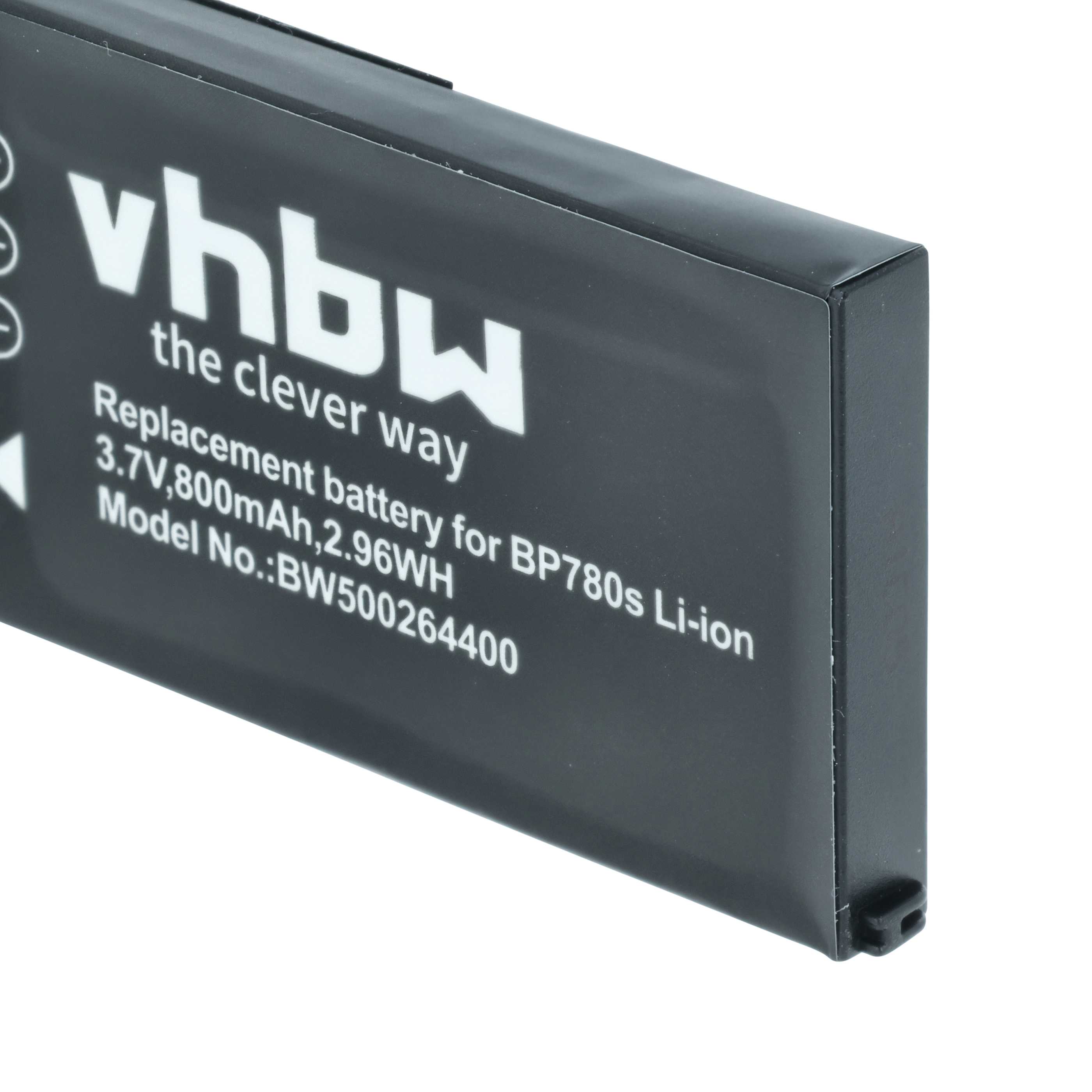 3x Battery replaces Kyocera BP780s - 700mAh, 3.7V, Li-Ion