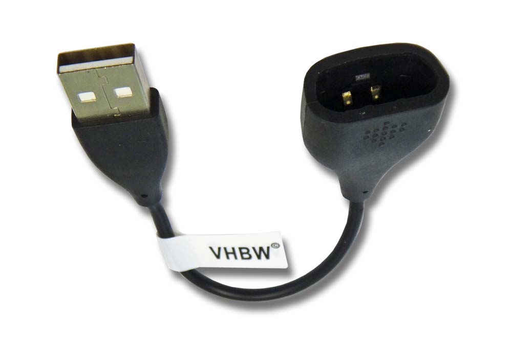 Cable de carga USB para smartwatch Fitbit One - negro 10 cm