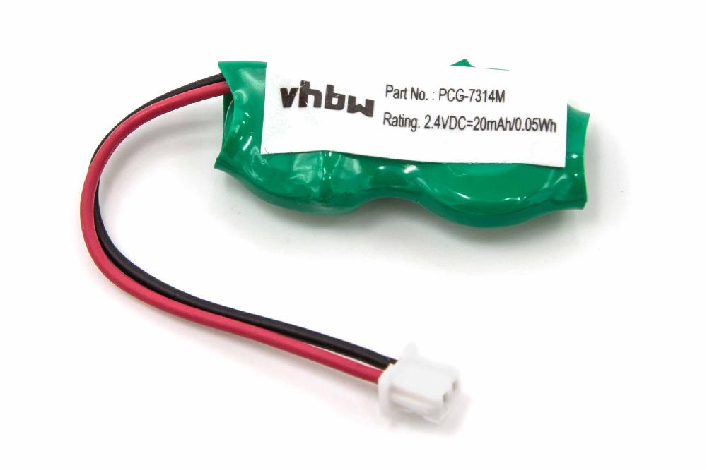 Computer BIOS Battery Replacement for PCG-91111M - 20mAh 2.4V NiMH