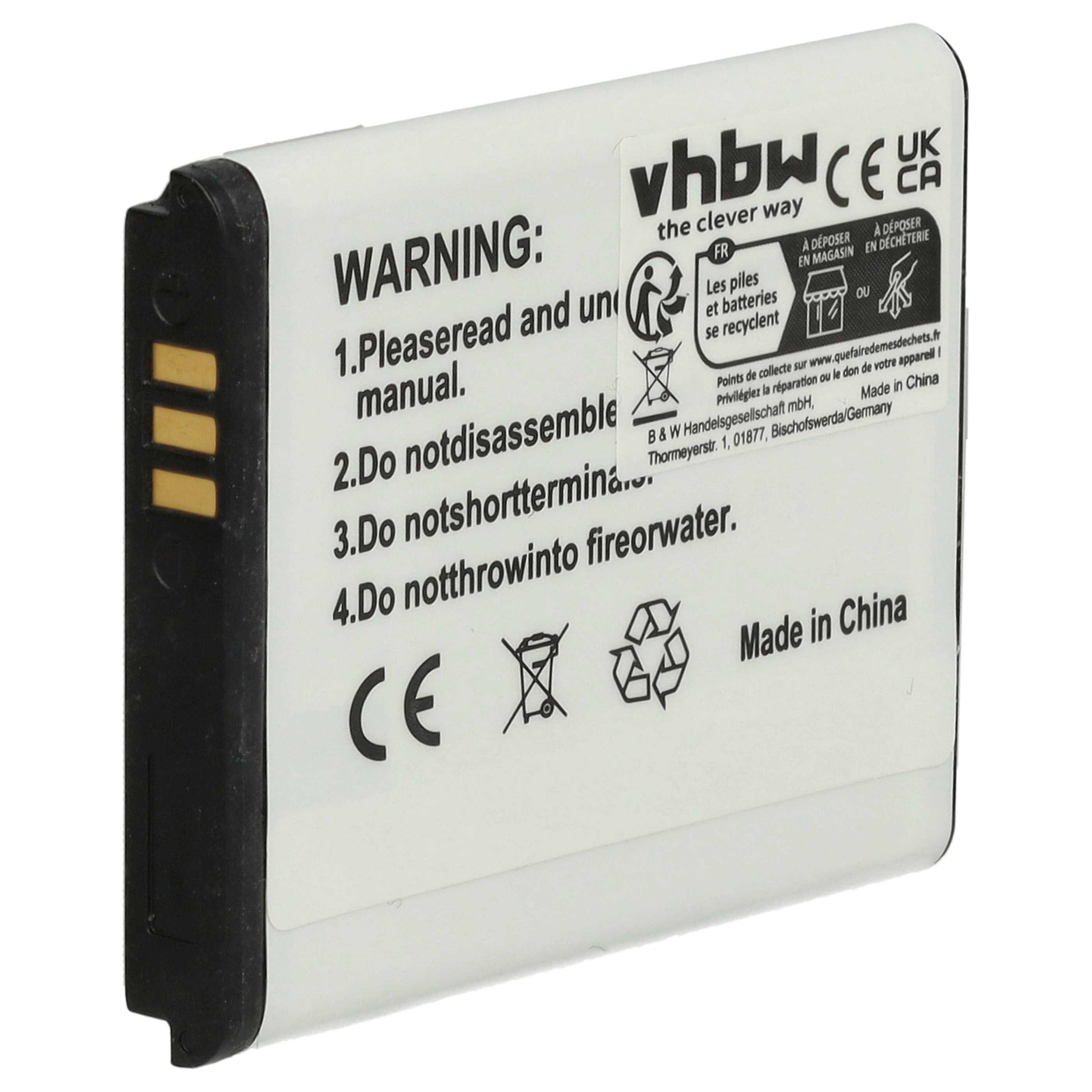 Akku als Ersatz für Samsung AB483640BU, AB483640BE - 700mAh 3,7V Li-Ion