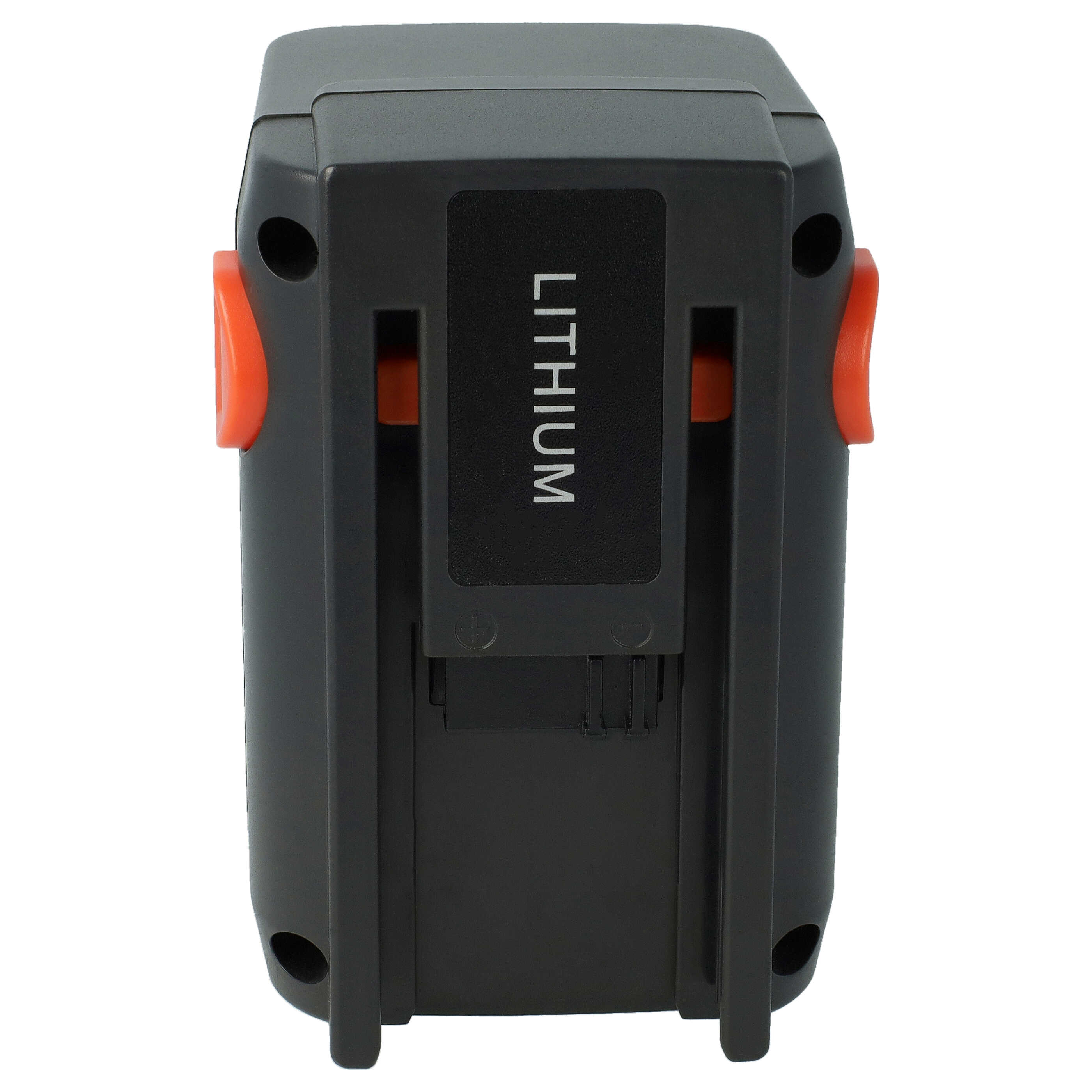 2x Battery replaces Gardena 8835, 4078500887809, 8835-20, 8835-U, 8835-00.701.00 - 4000 mAh 18 V Li-Ion, black