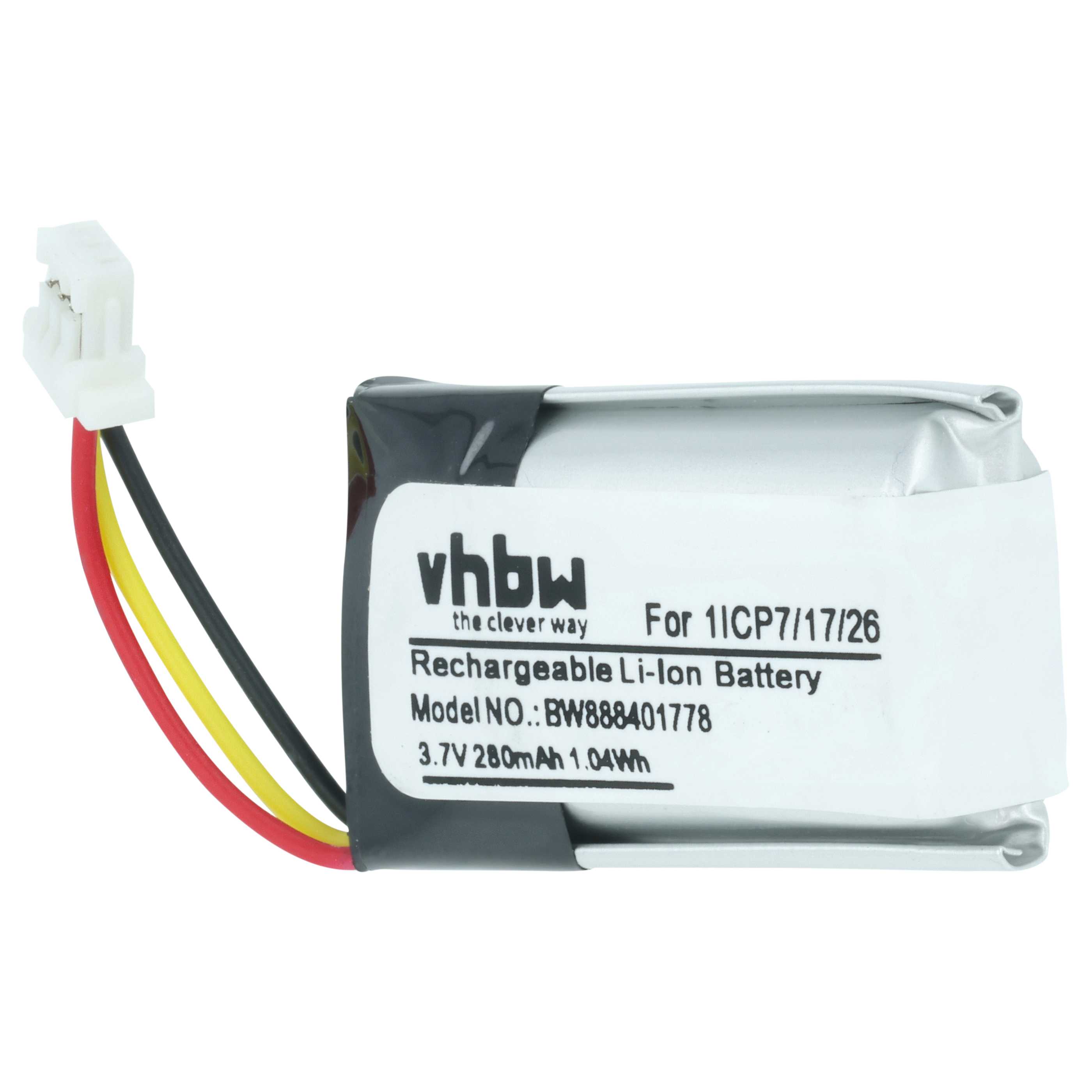 Intercom Doorbell Battery replaces Nest 1ICP7/17/26 - 280 mAh 3.7 V Li-polymer - Video Doorbell Akku