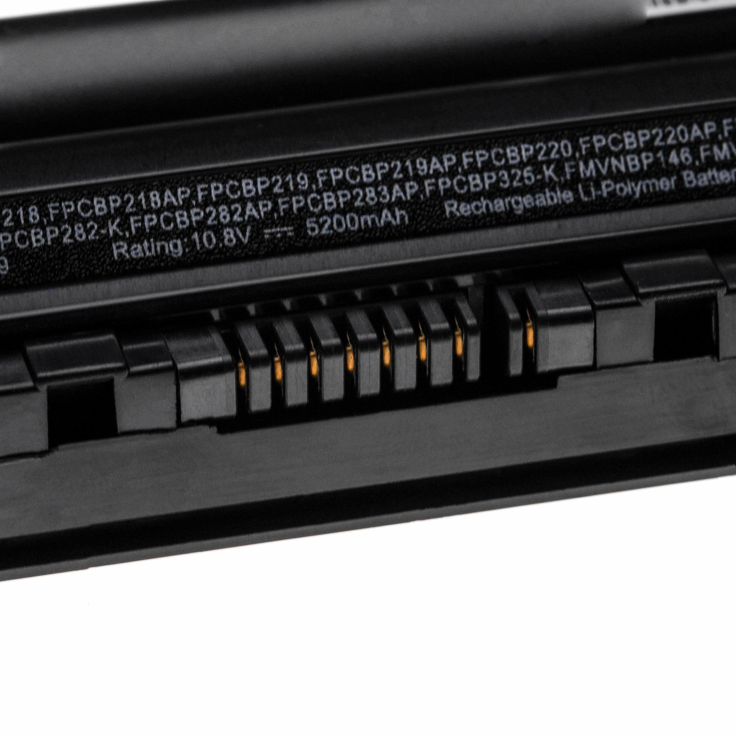 Batteria sostituisce Fujitsu cp293541-01, CP293550-01 per notebook Fujitsu - 5200mAh 10,8V Li-Poly nero