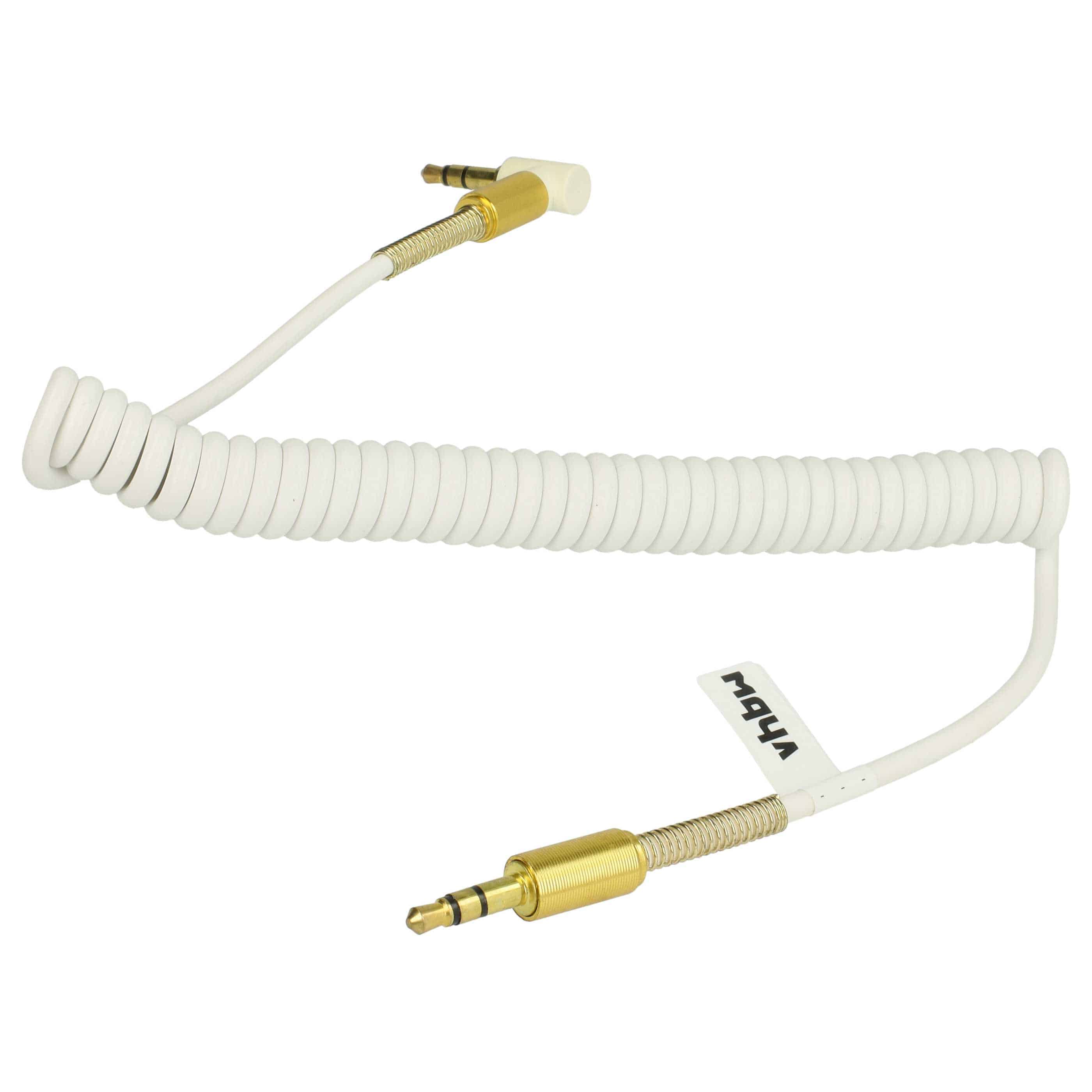 Cavo audio per dispositivi Technics, Sony EAH-A800- da jack 3,5 mm a jack 3,5 mm, angolato, oro, bianco