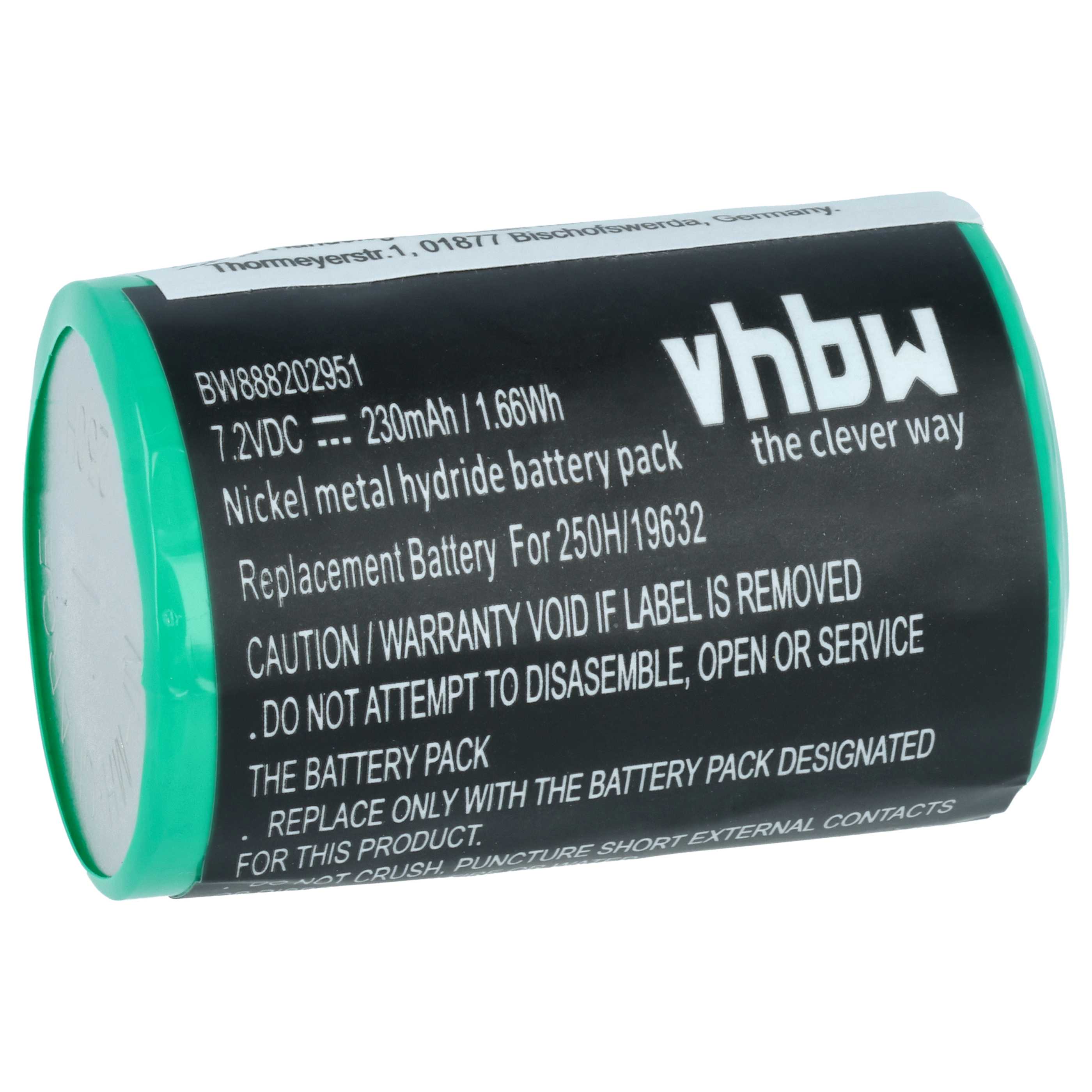 Medical Equipment Battery replaces Servox 19632 - 230 mAh 7.2 V NiMH