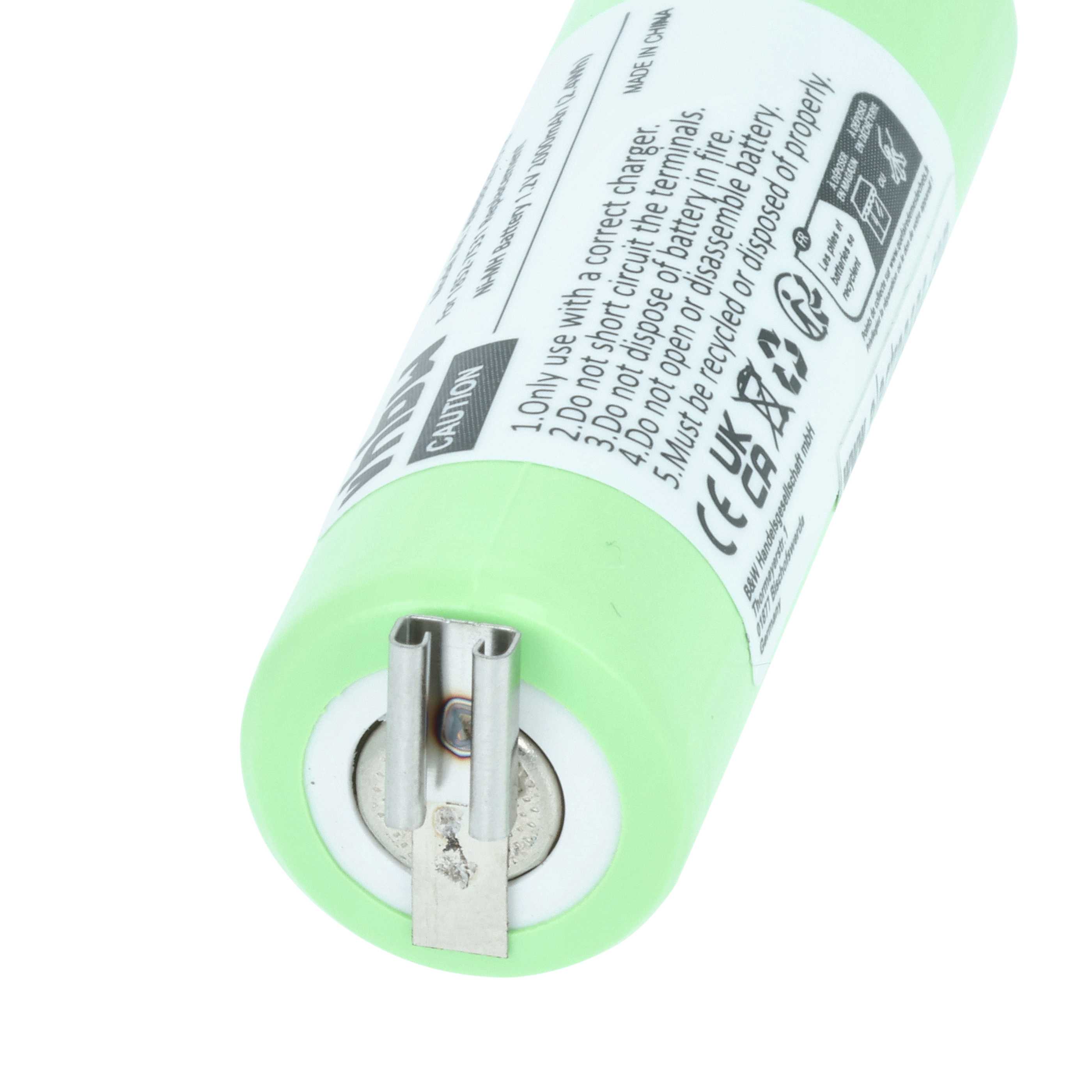 Batteria per rasoio sostituisce Moser 1852-7531 - 2000mAh 1,2V NiMH