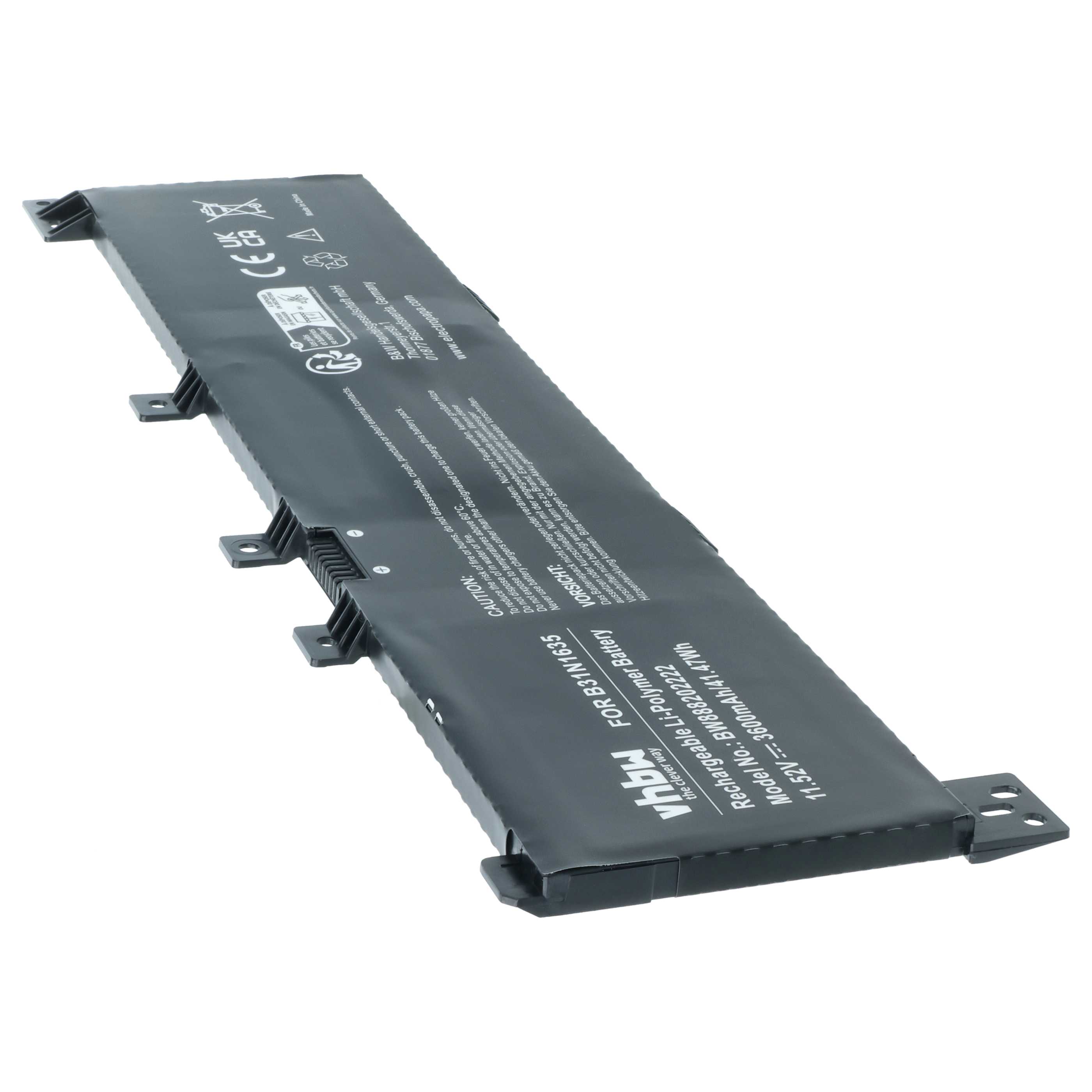 Akumulator do laptopa zamiennik Asus B0B200-02560000, B31N1635 - 3600 mAh 11,52 V LiPo