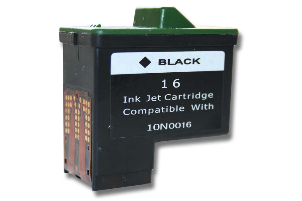 Ink Cartridge as Exchange for Lexmark 10N0217, 10N0016 for Lexmark Printer etc. - Black, Refilled 15 ml