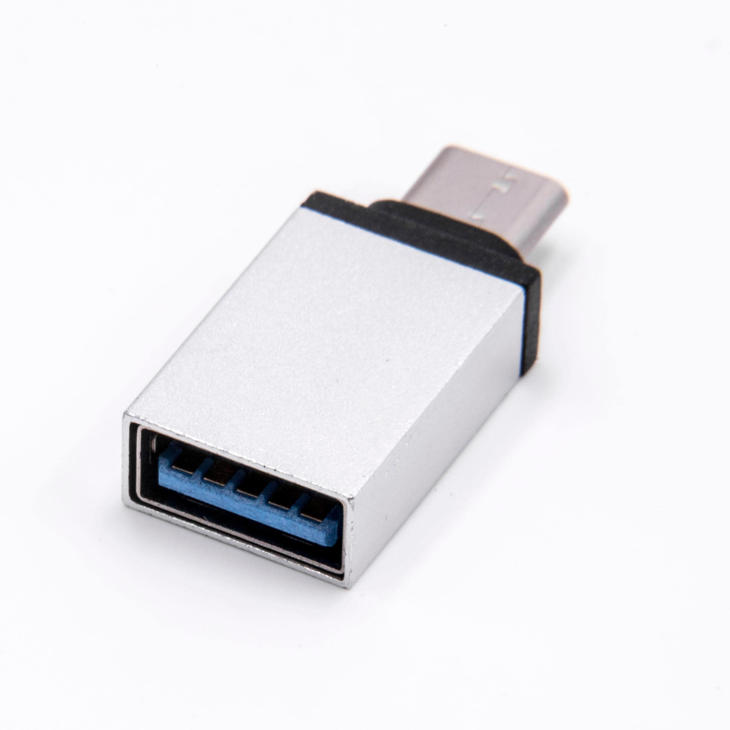 vhbw Adapter USB Typ C auf USB 3.0 Smartphone, Tablet, Notebook - Silber