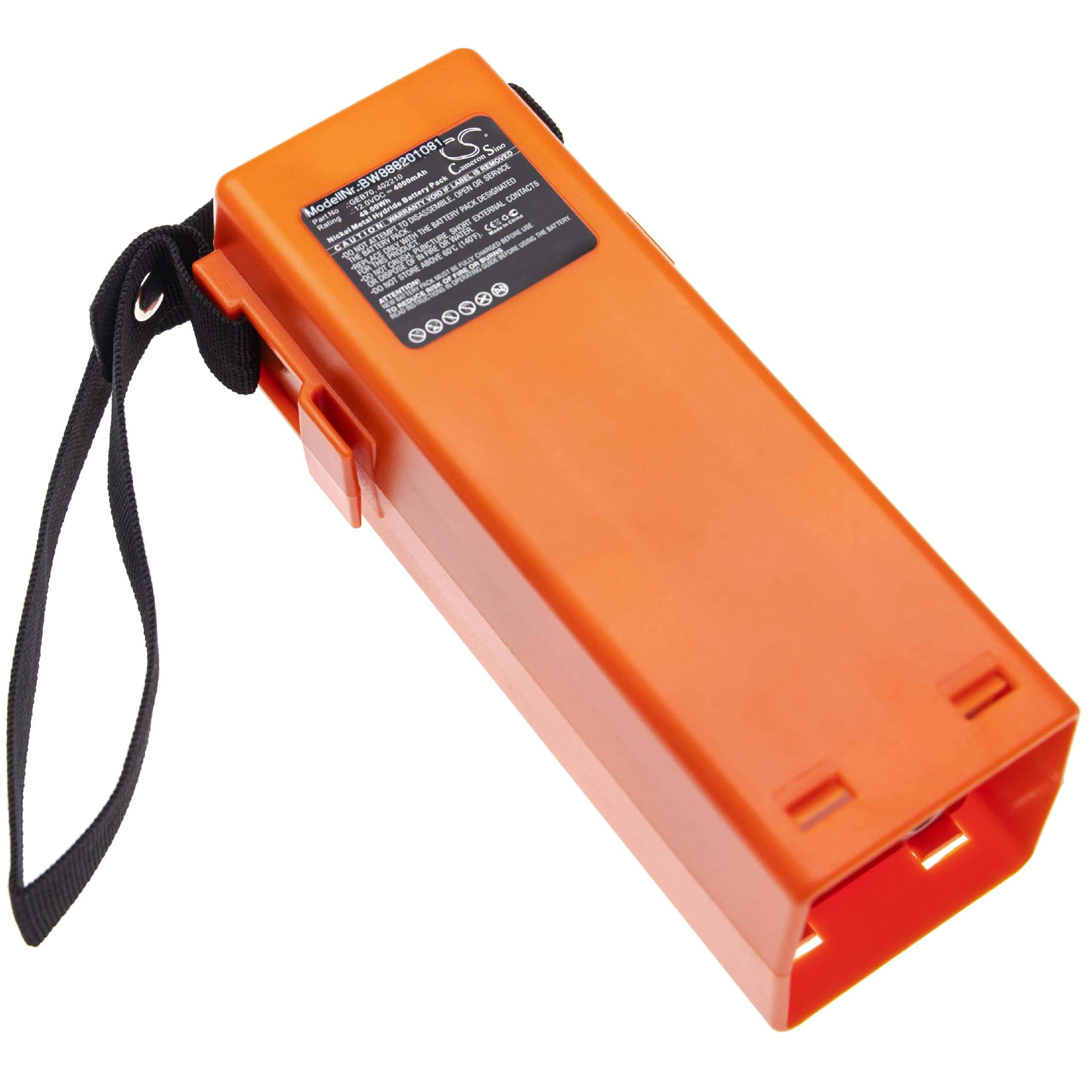 Laser Battery Replacement for Leica 402210, GEB70 - 4000mAh 12V NiMH