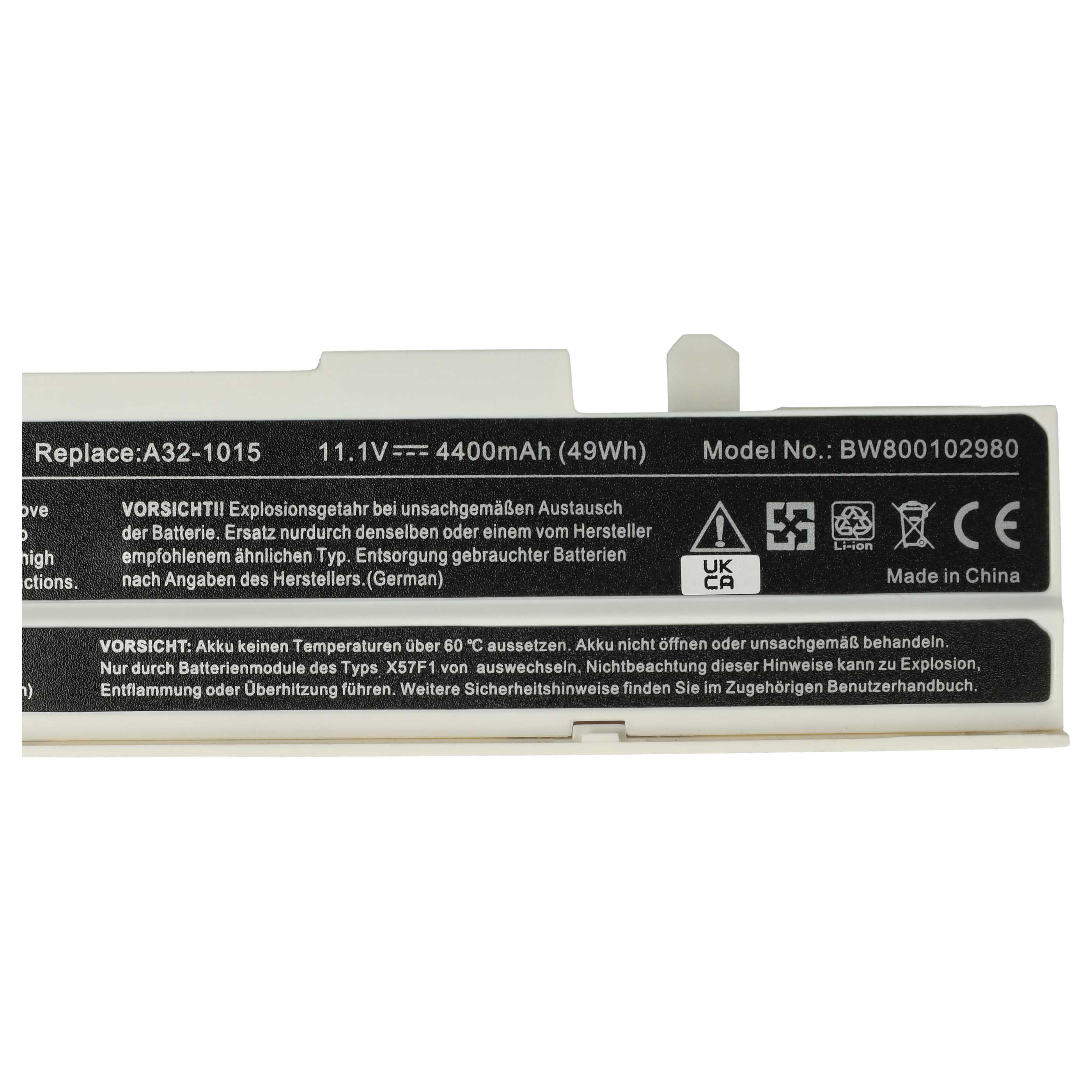 Akumulator do laptopa zamiennik Asus A32-1015, PL32-1015, AL31-1015, A31-1015 - 4400 mAh 11,1 V Li-Ion, biały