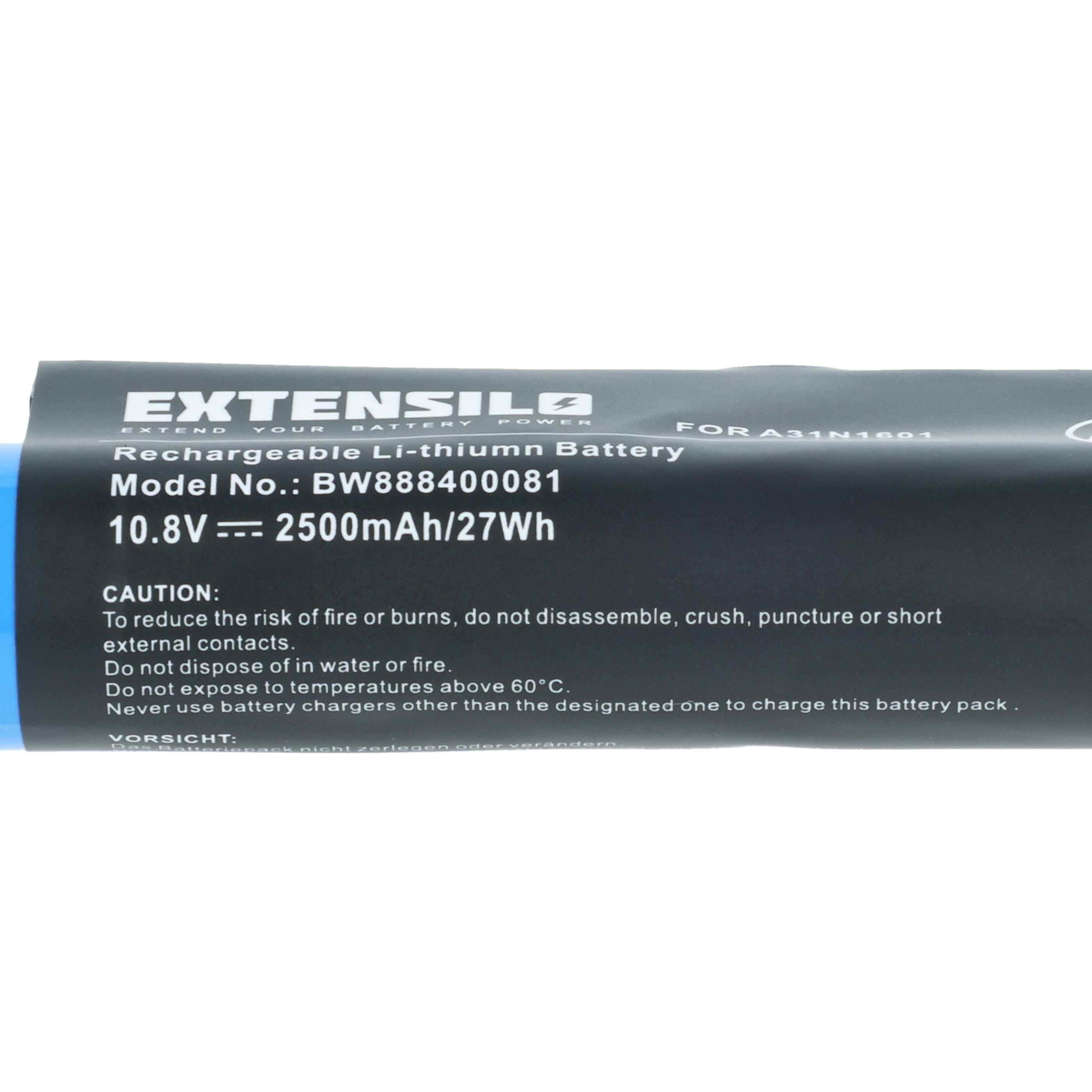 Akumulator do laptopa zamiennik Asus 0B110-00440000, 0B110-00440100, A31LP4Q - 2500 mAh 10,8 V Li-Ion