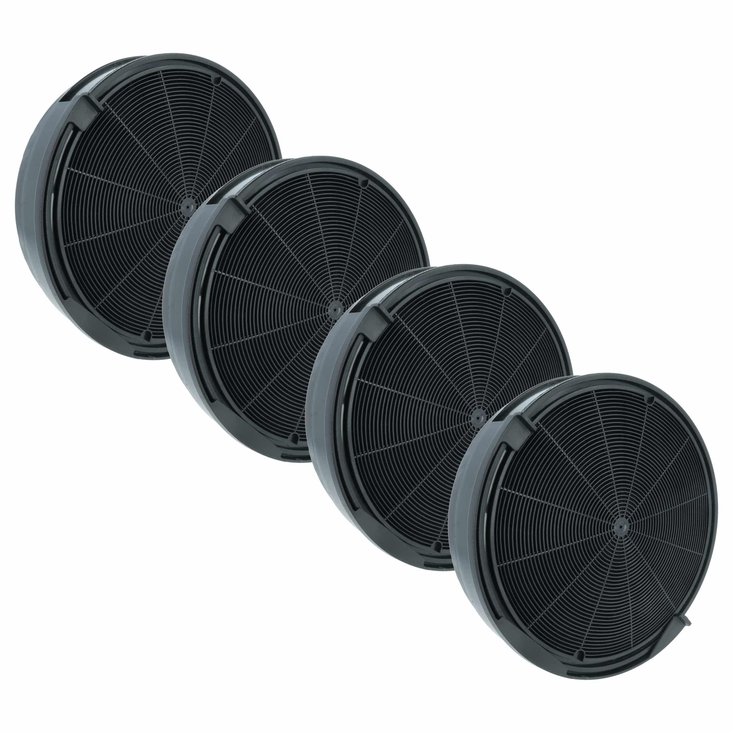 4x Filtres à charbon actif remplace AEG 50247607000, 50240320007, 50239787000, 4002000117 pour hotte Miele