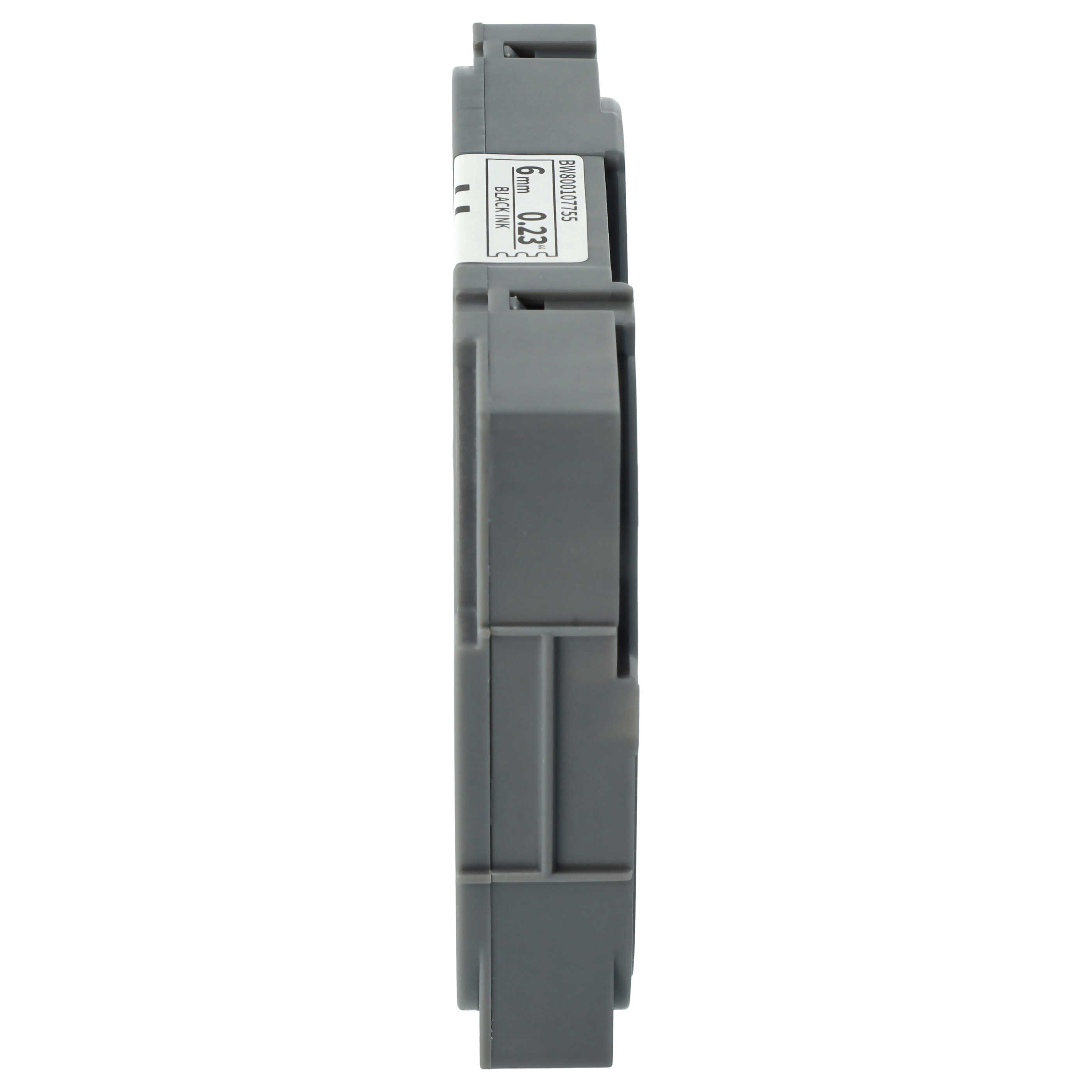 Cassetta nastro sostituisce Brother TZE-FX211 per etichettatrice Brother 6mm nero su bianco, flessibile