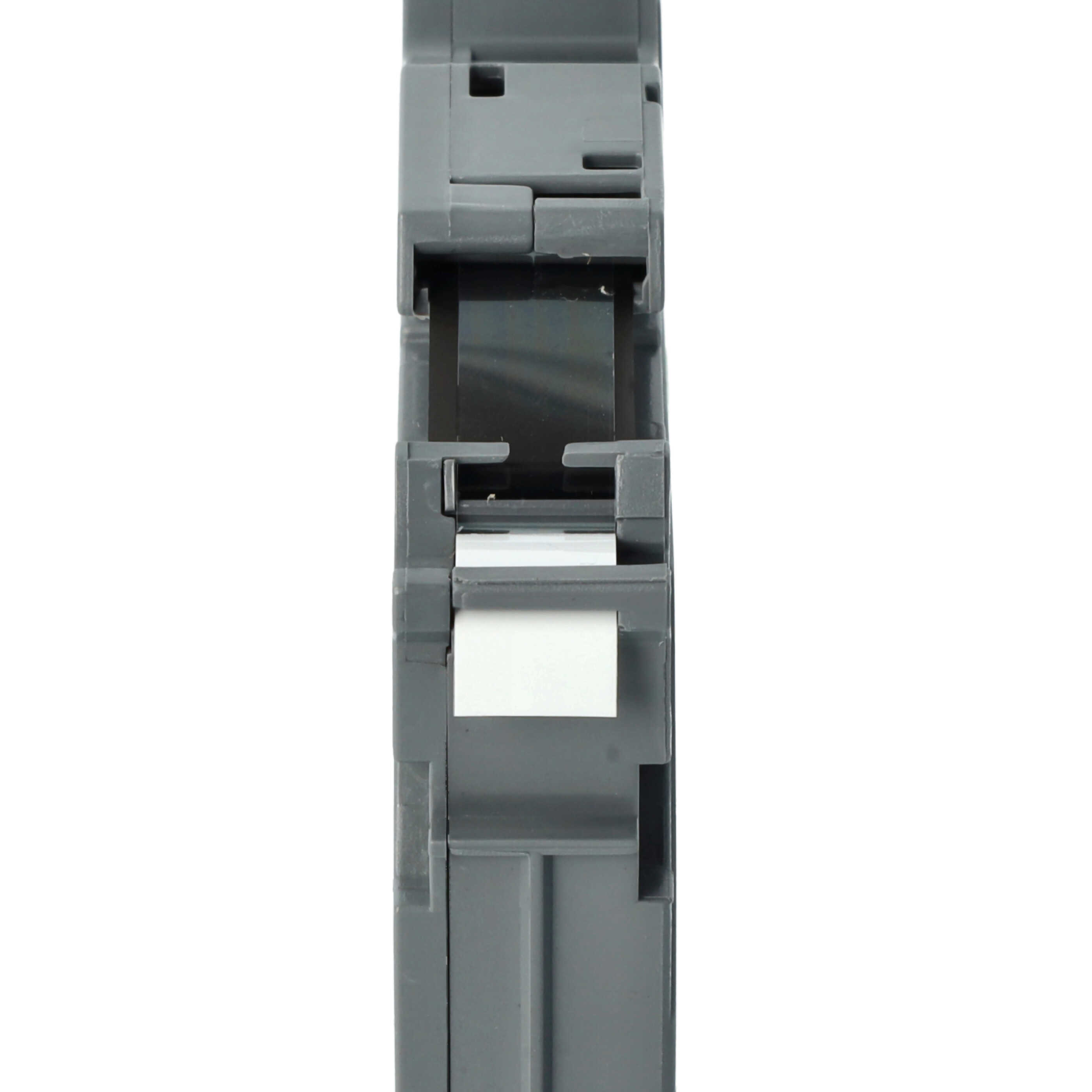 50x Label Tape replaces Brother TZ-221, TZE-221 - 9 mm Black to White