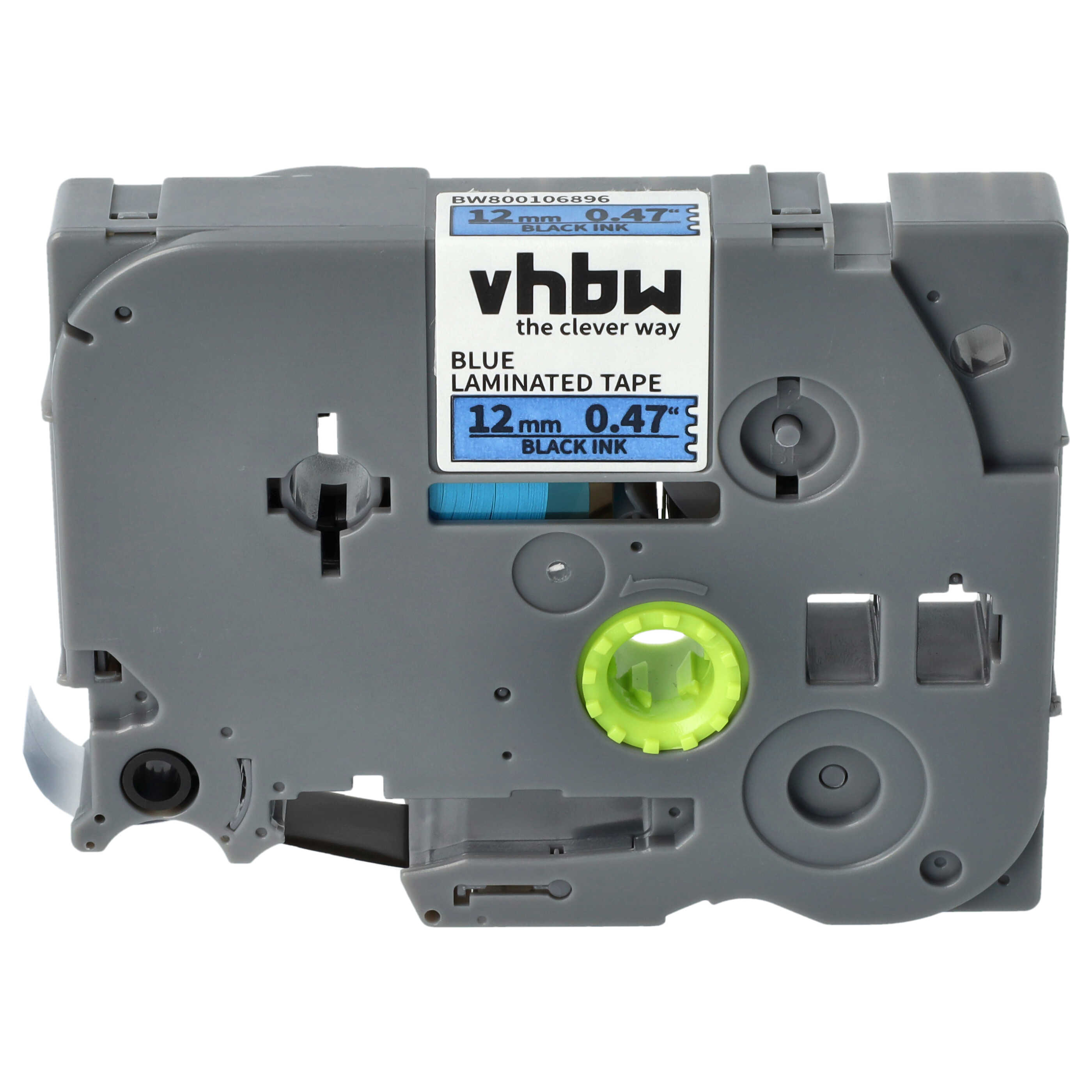 Label Tape as Replacement for Brother TZE-531, TZ-531 - 12 mm Black to Blue