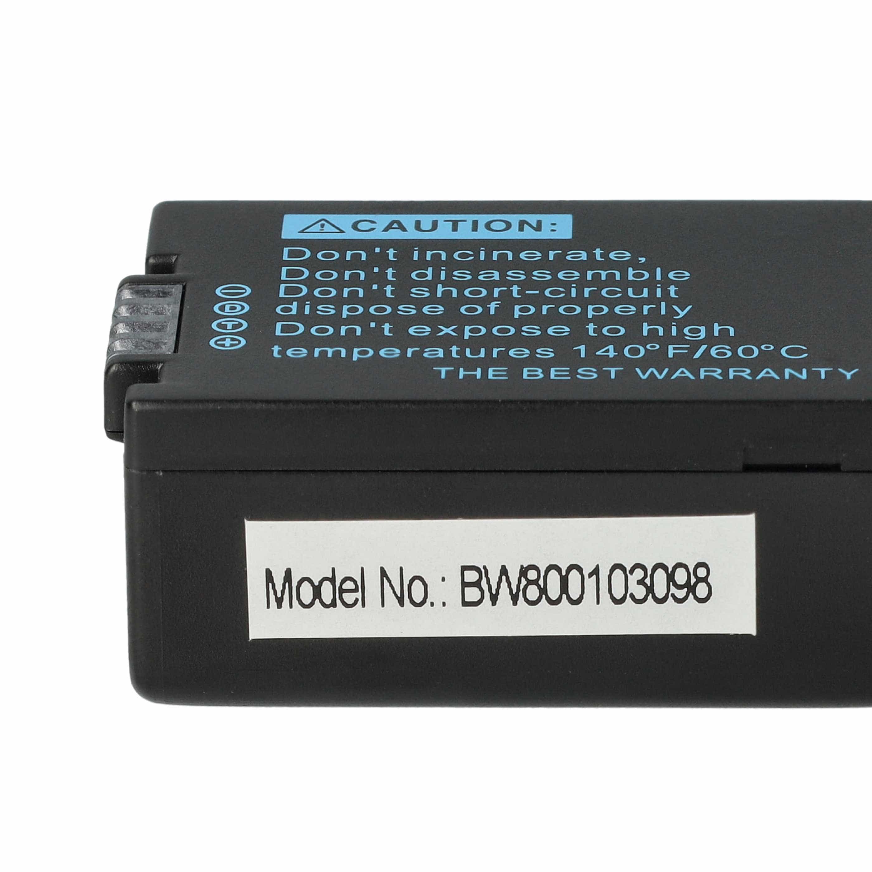 2x Battery replaces Leica BP-DC9E, BP-DC9 - 800mAh, 7.2V, Li-Ion with Info Chip