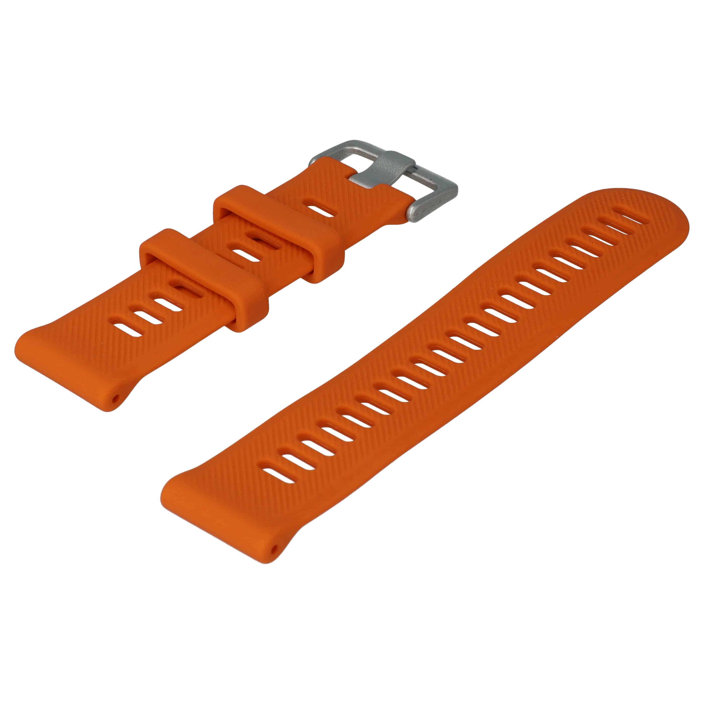 Armband für Garmin Forerunner Smartwatch - 9 + 12,2 cm lang, 22mm breit, Silikon, orange