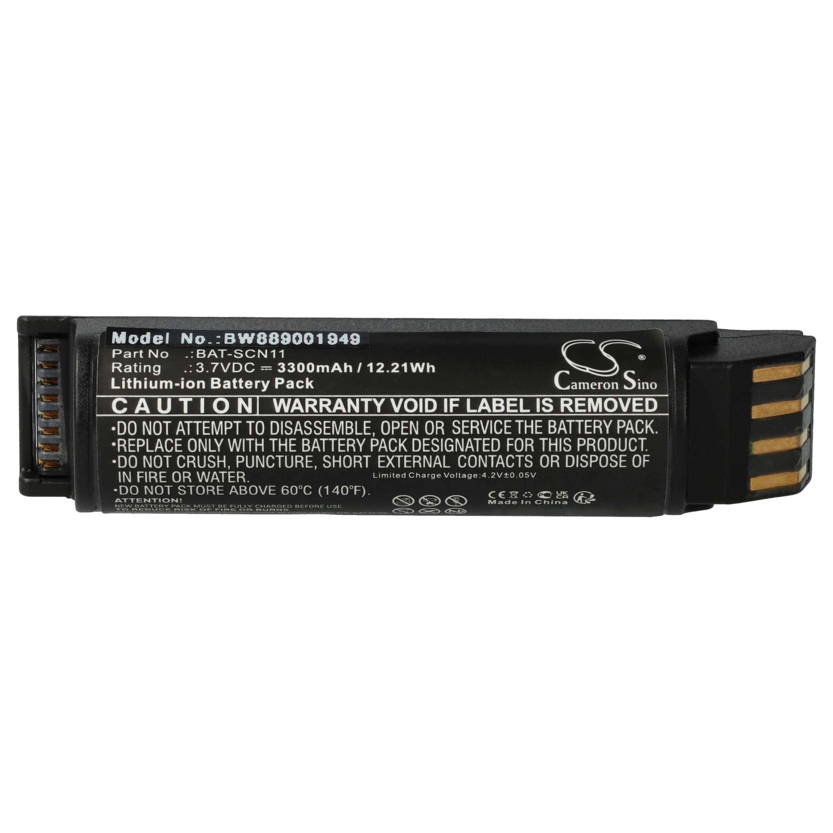 Barcodescanner-Akku als Ersatz für Honeywell BAT-SCN11 - 3300mAh 3,7V Li-Ion