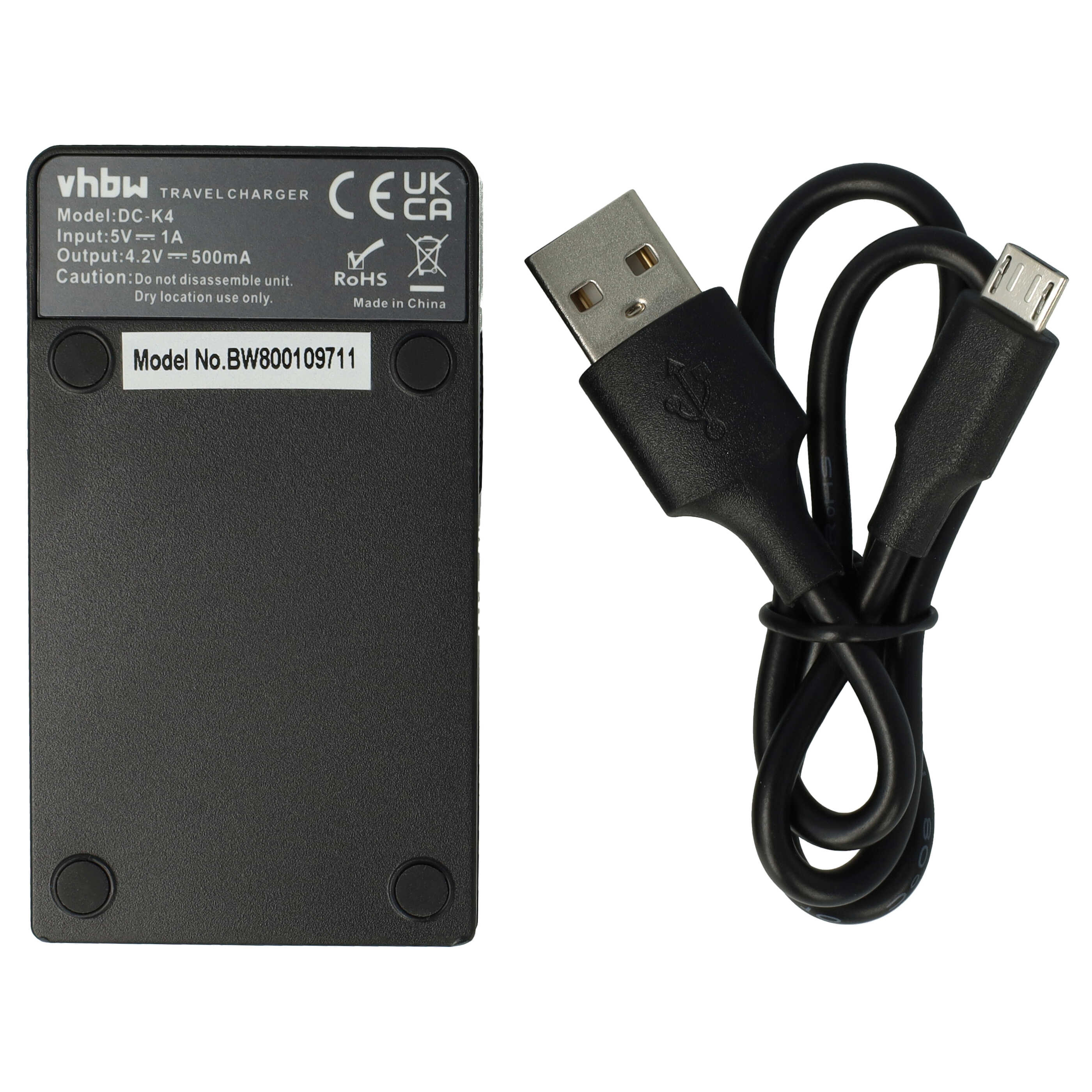 Battery Charger USB-C + Cable USB-C suitable for Sony DCR-TRV1VE Digital Camera - 0.5 A