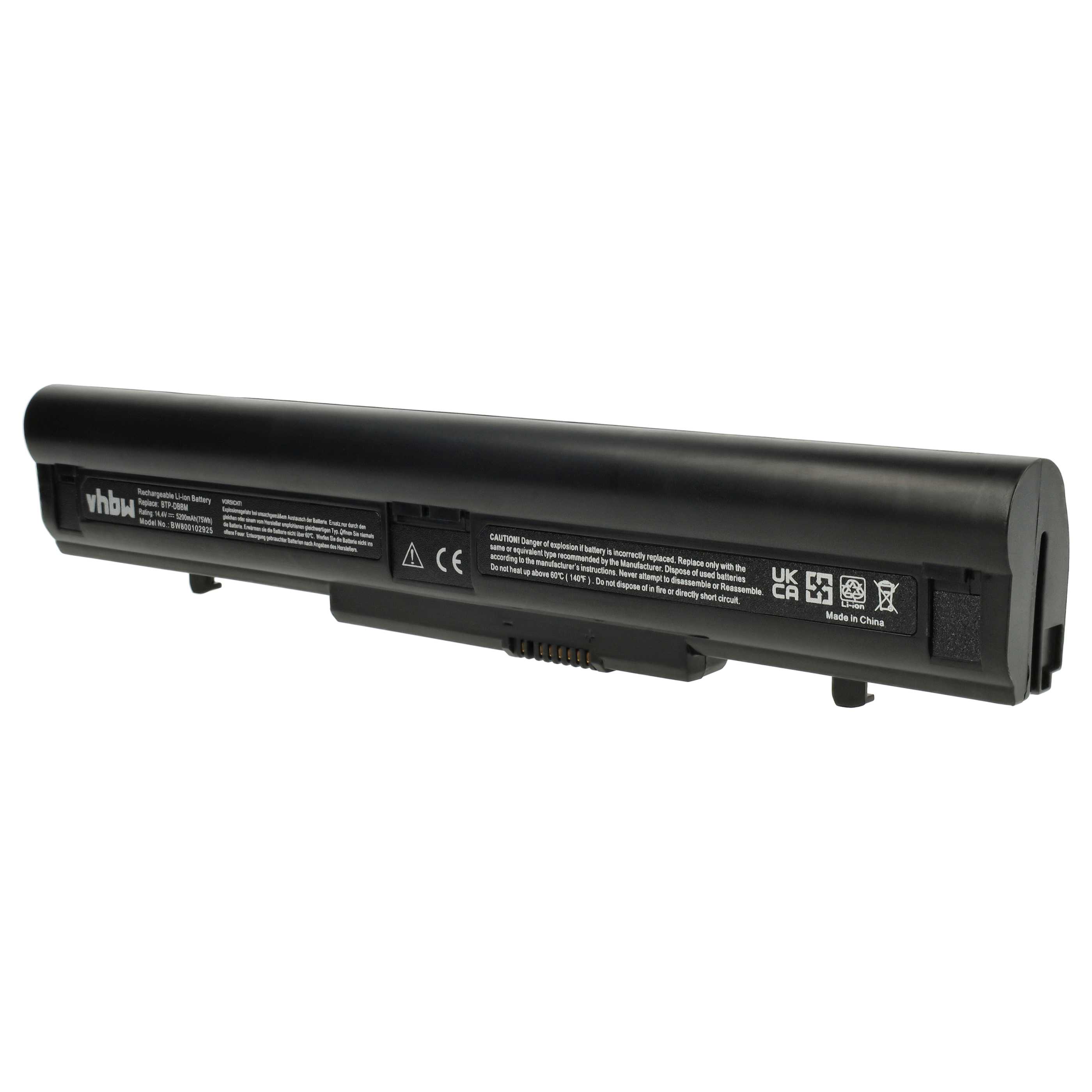 Akumulator do laptopa zamiennik Medion 40031863, 40031366, 40031365, 40022879 - 5200 mAh 14,8 V Li-Ion, czarny